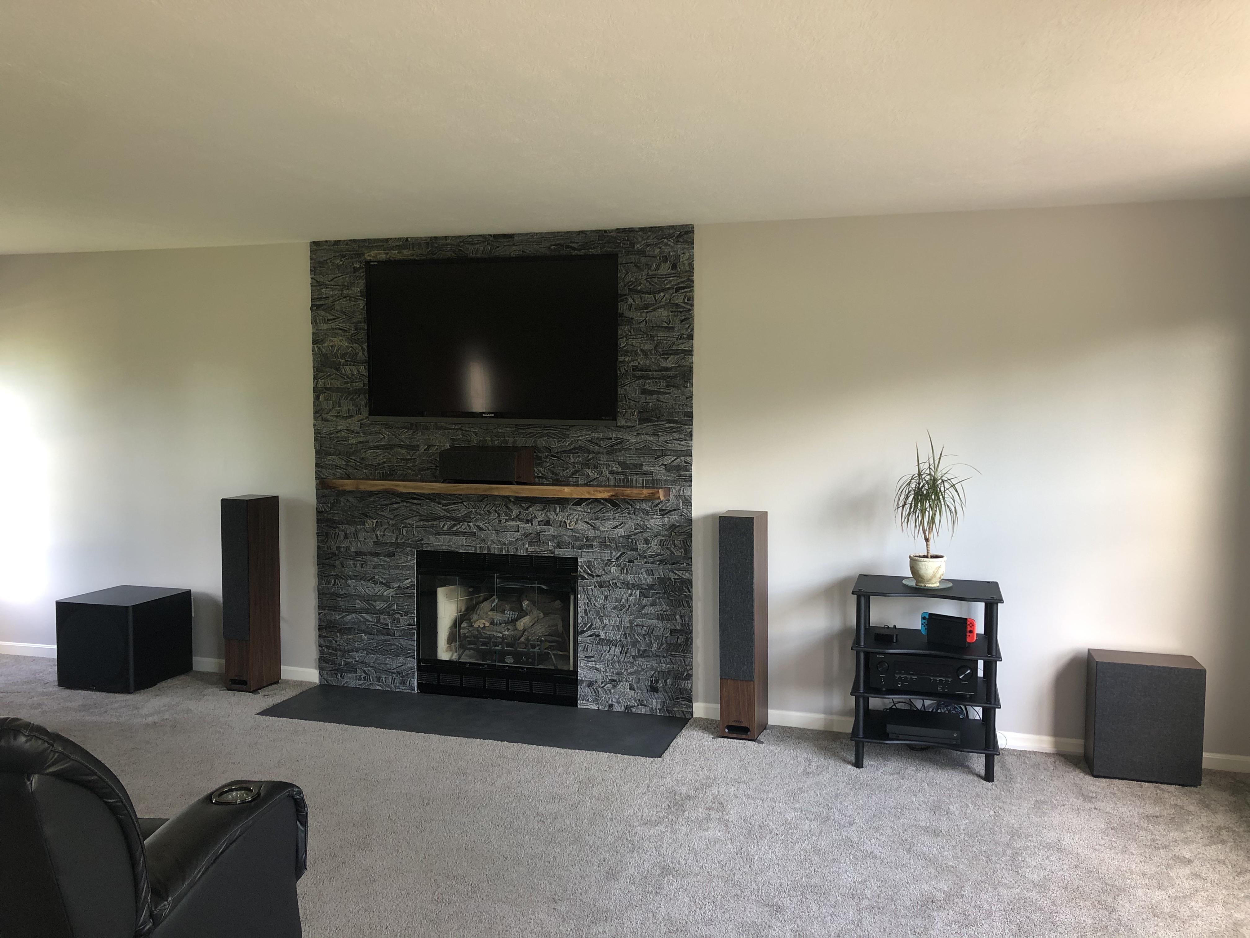 I know, I know, its above the fireplace and you hate it r/hometheater
