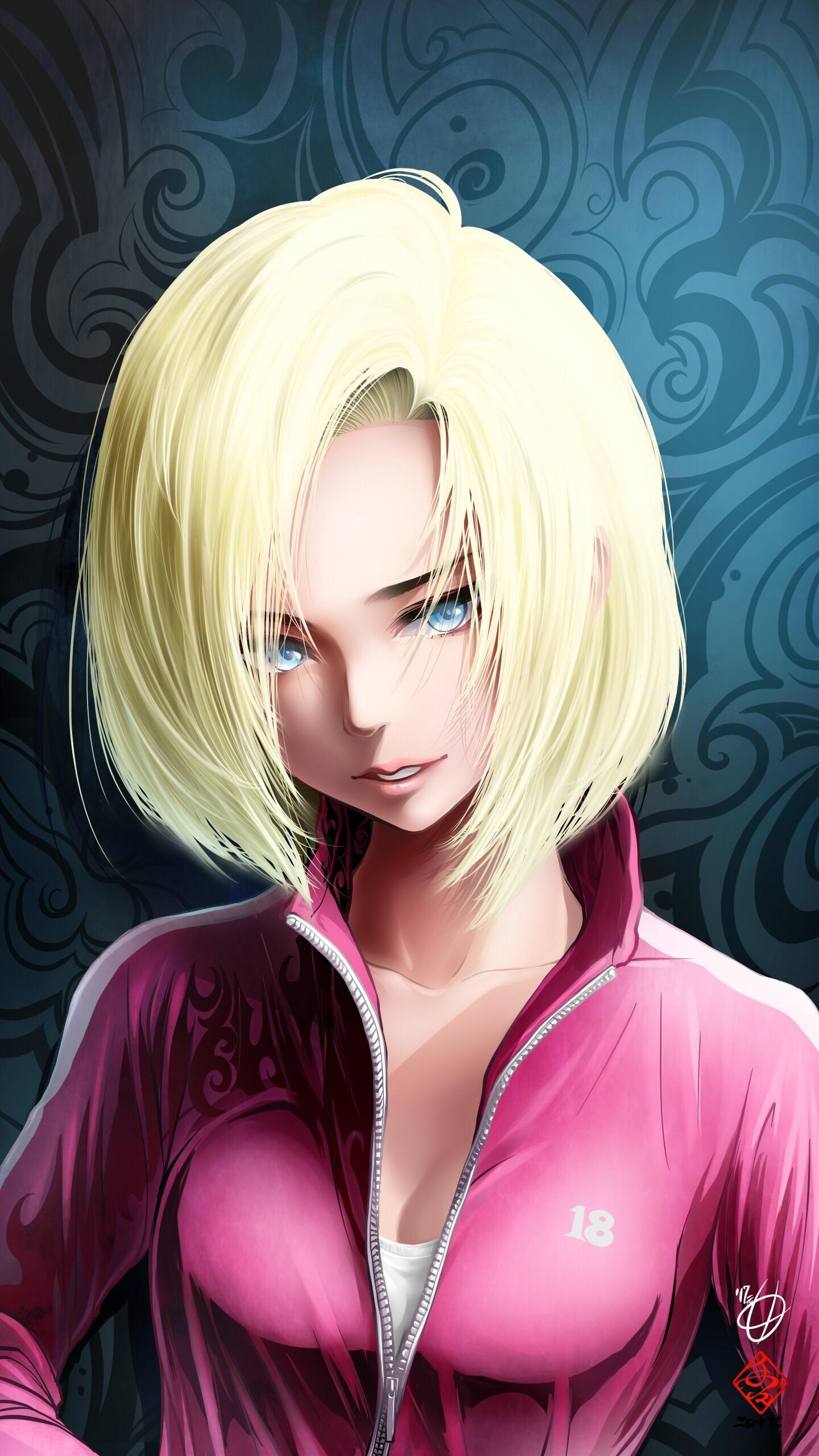 Android 18 art by Kanchiyo via DeviantArt dbz