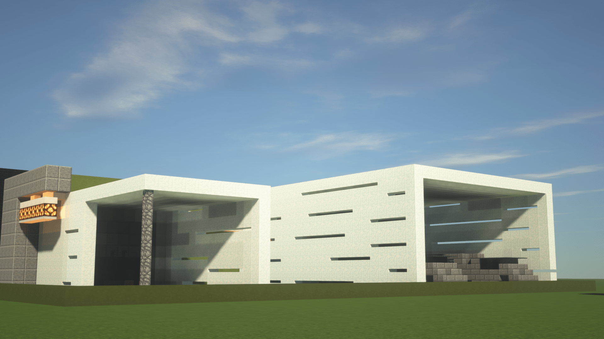 i tried disguising an illegal farm as a modern factory Minecraftbuilds