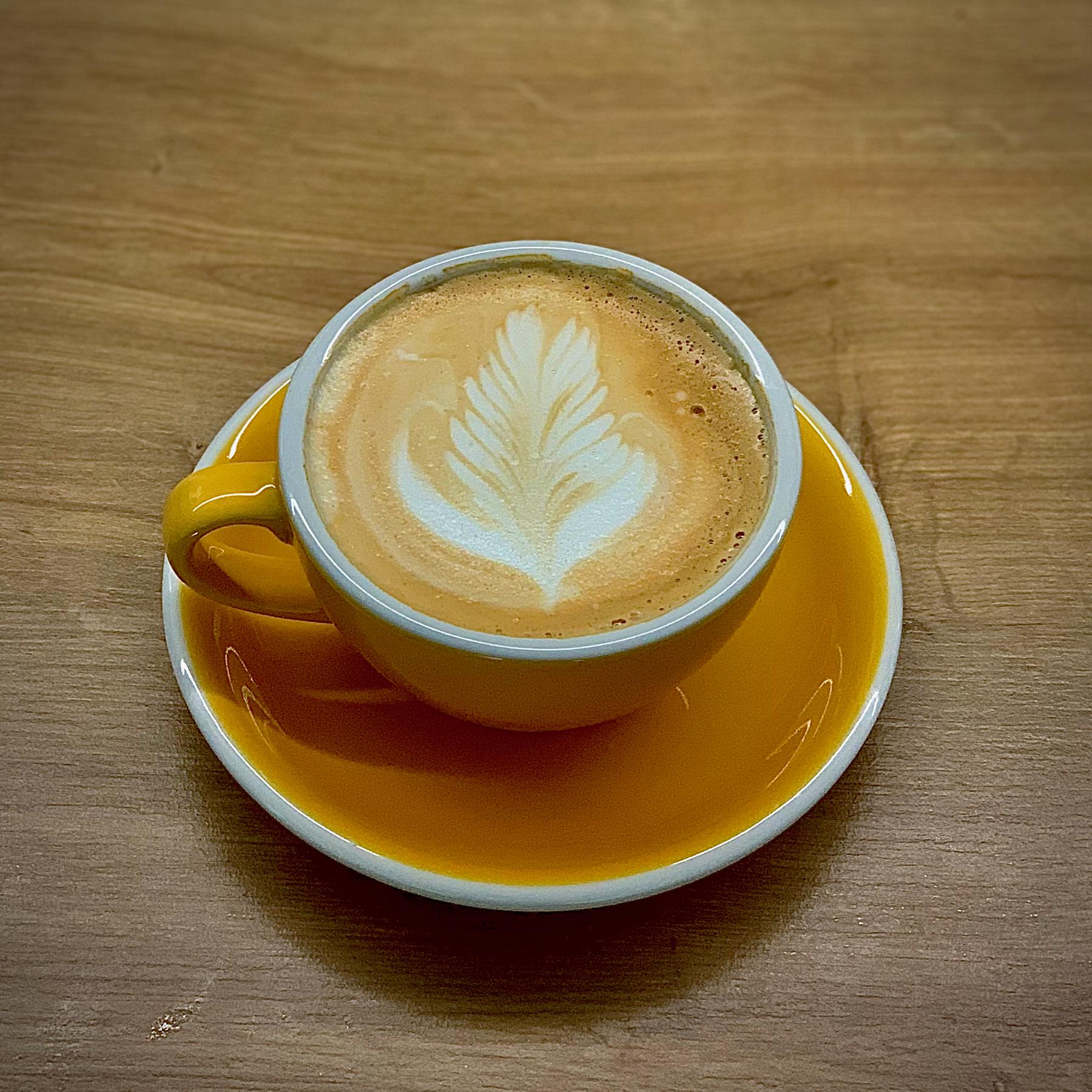 IT guy trying latte art at home, milk frothed using french press vol.2
