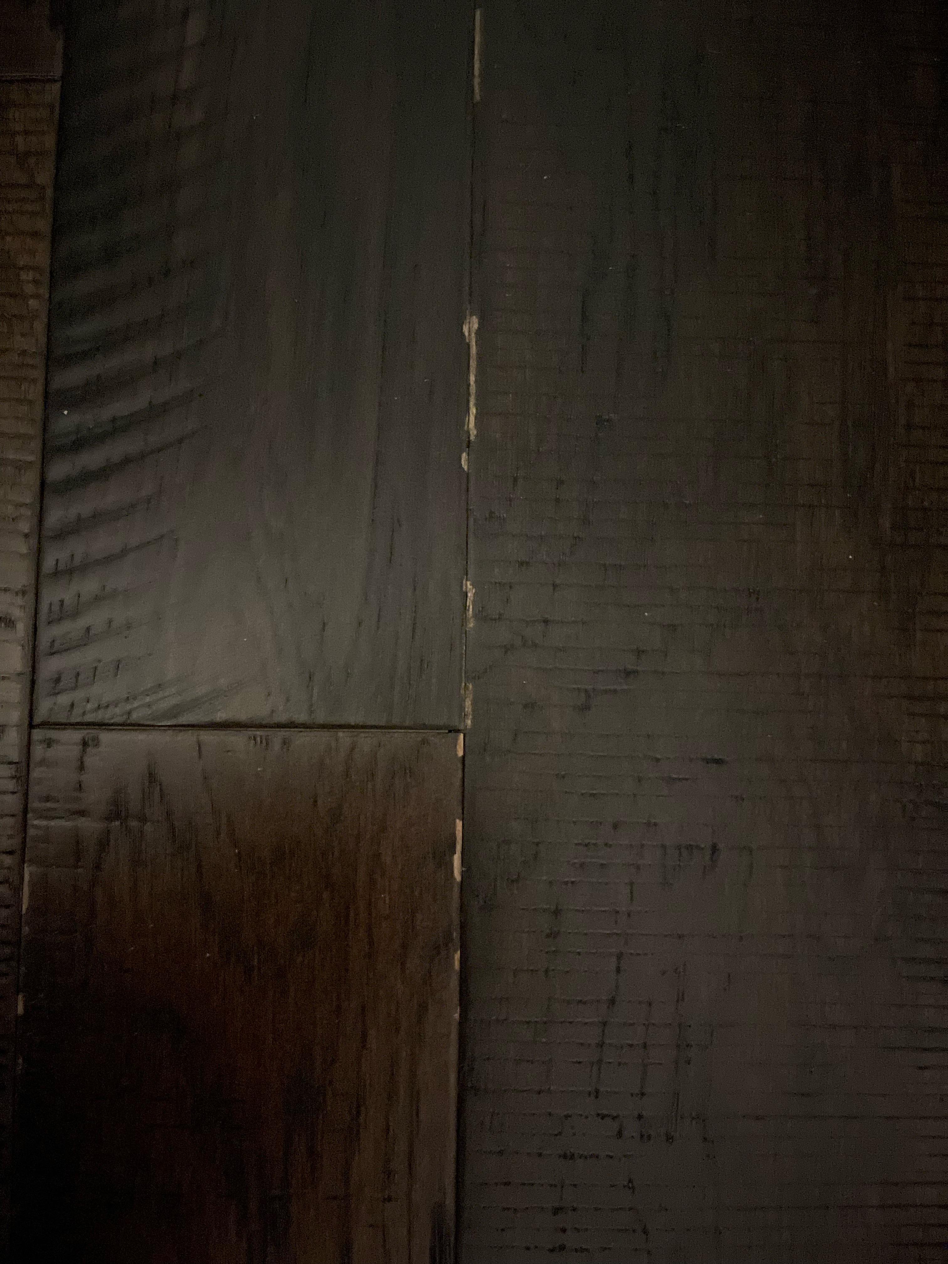 What would cause engineered hardwood floor to have the finish start to