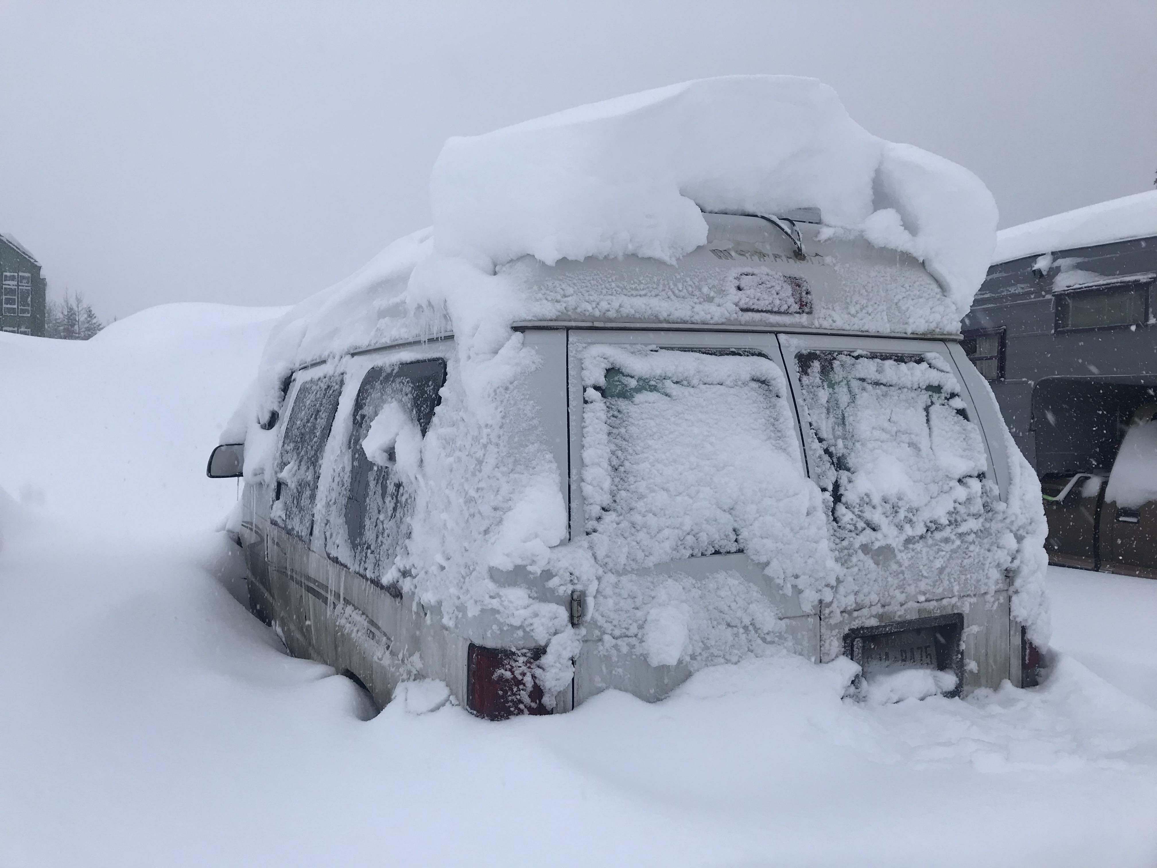 The snow is added insulation r/vandwellers