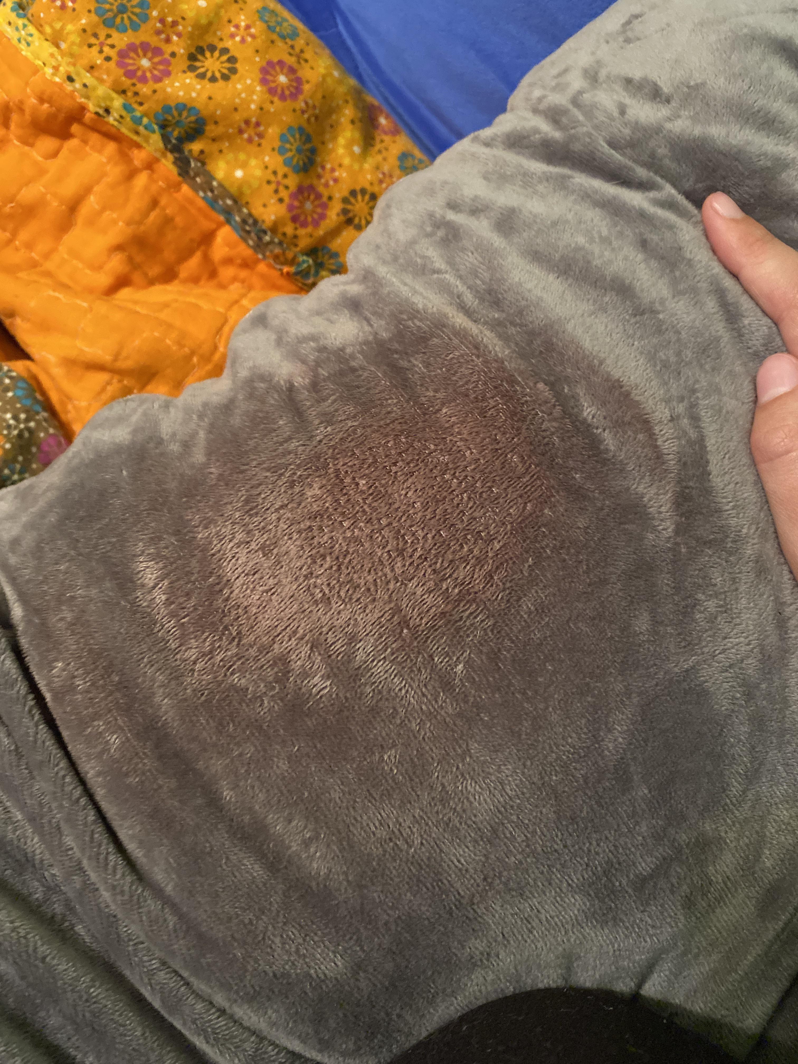 I had a nose bleed on my expensive soft velvet pillow! how to clean
