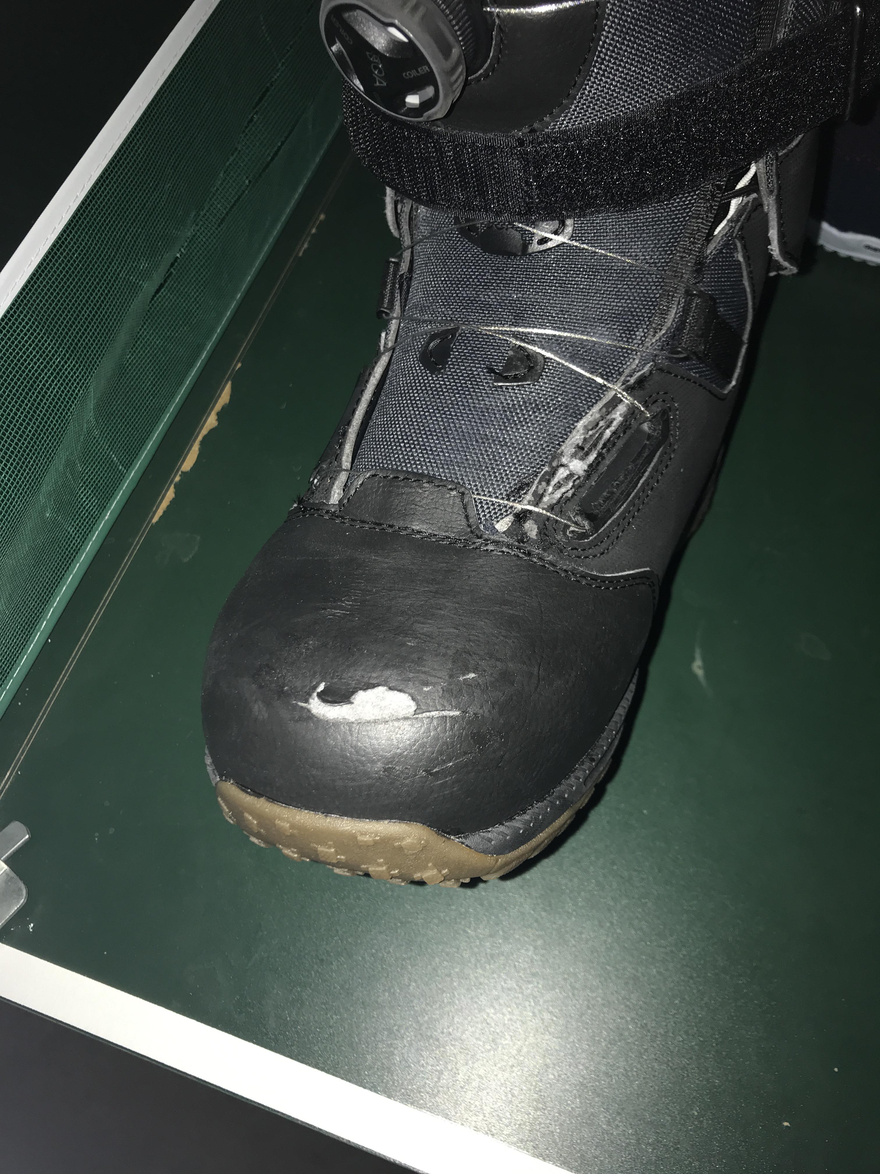 Snowboard boots keep ripping does this happen to anybody else when they