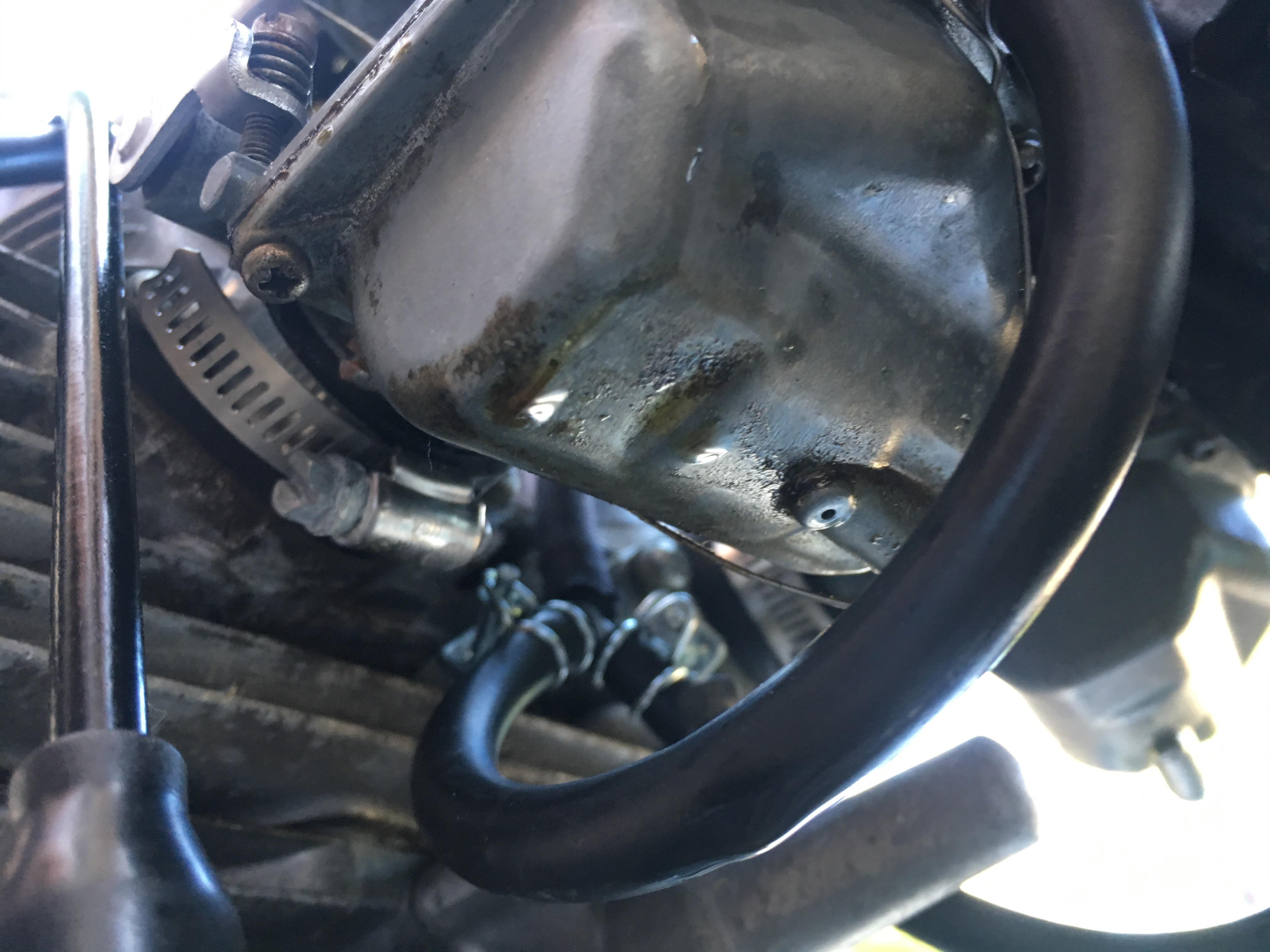 Fuel leaking from hole at bottom of bowl r/HondaCB