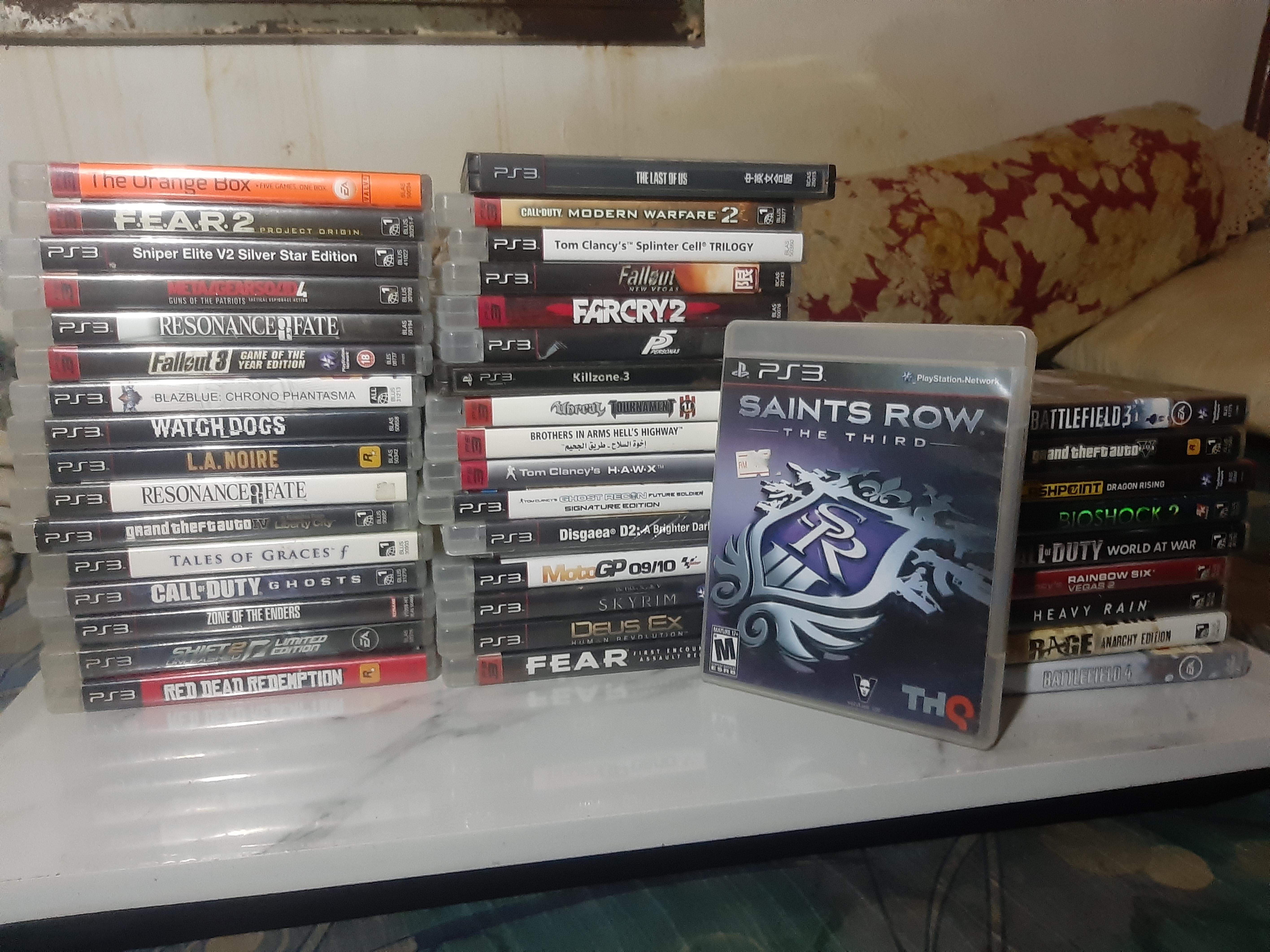Collection of all the PS3 games so far. Some of them I used to have it