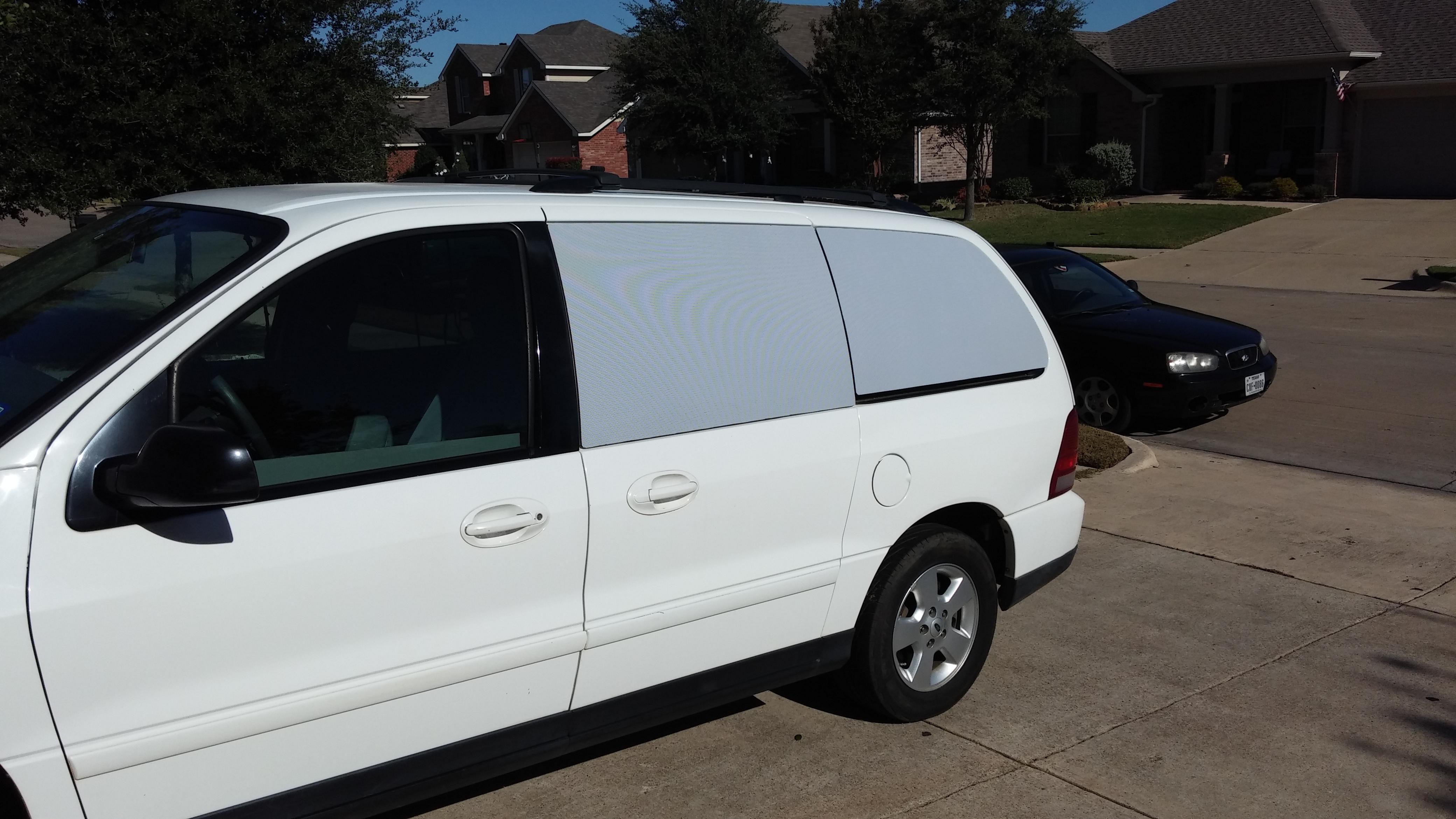 Perforated vinyl window wrap r/vandwellers