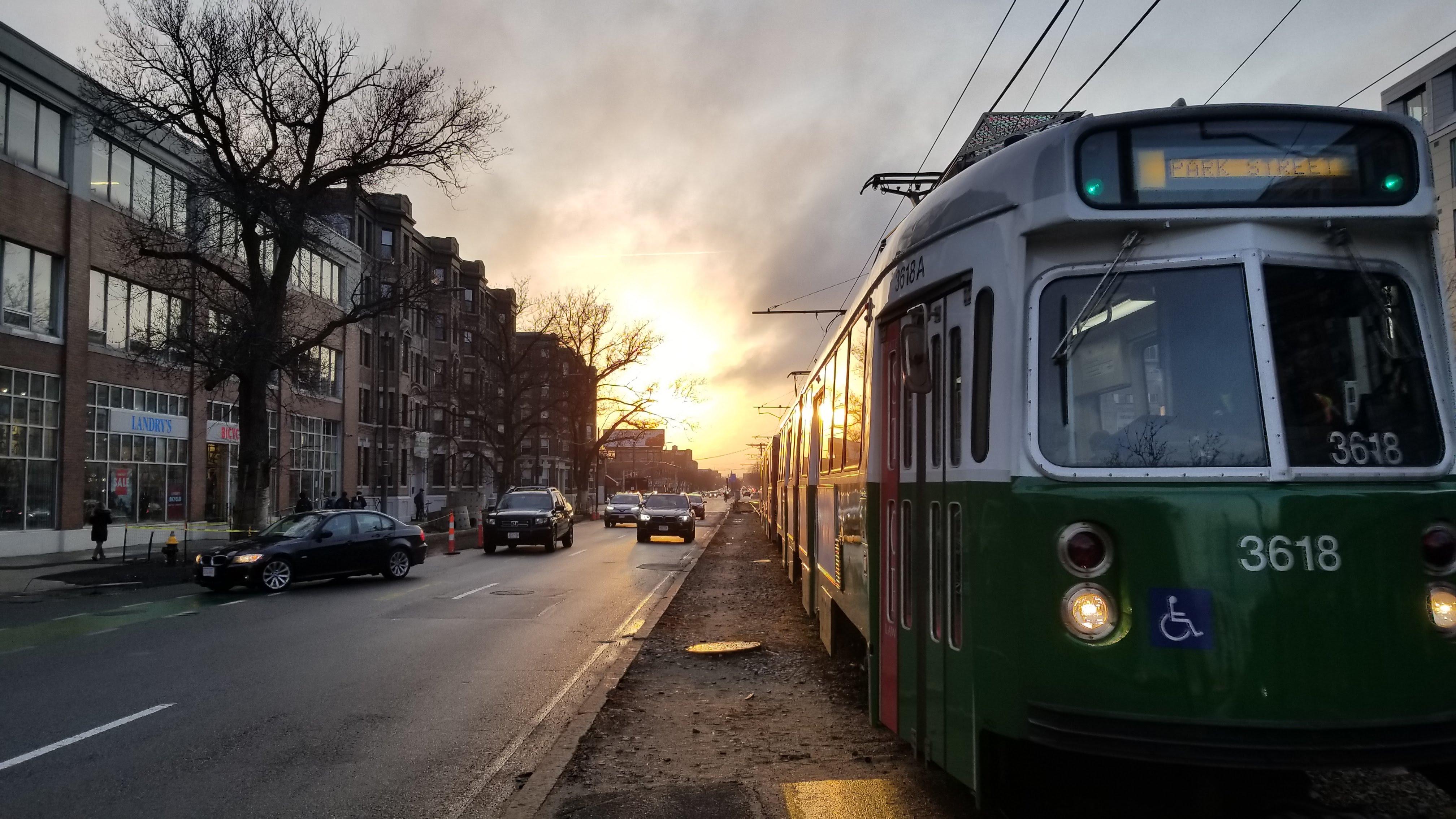 B Line Brings Sunsets boston