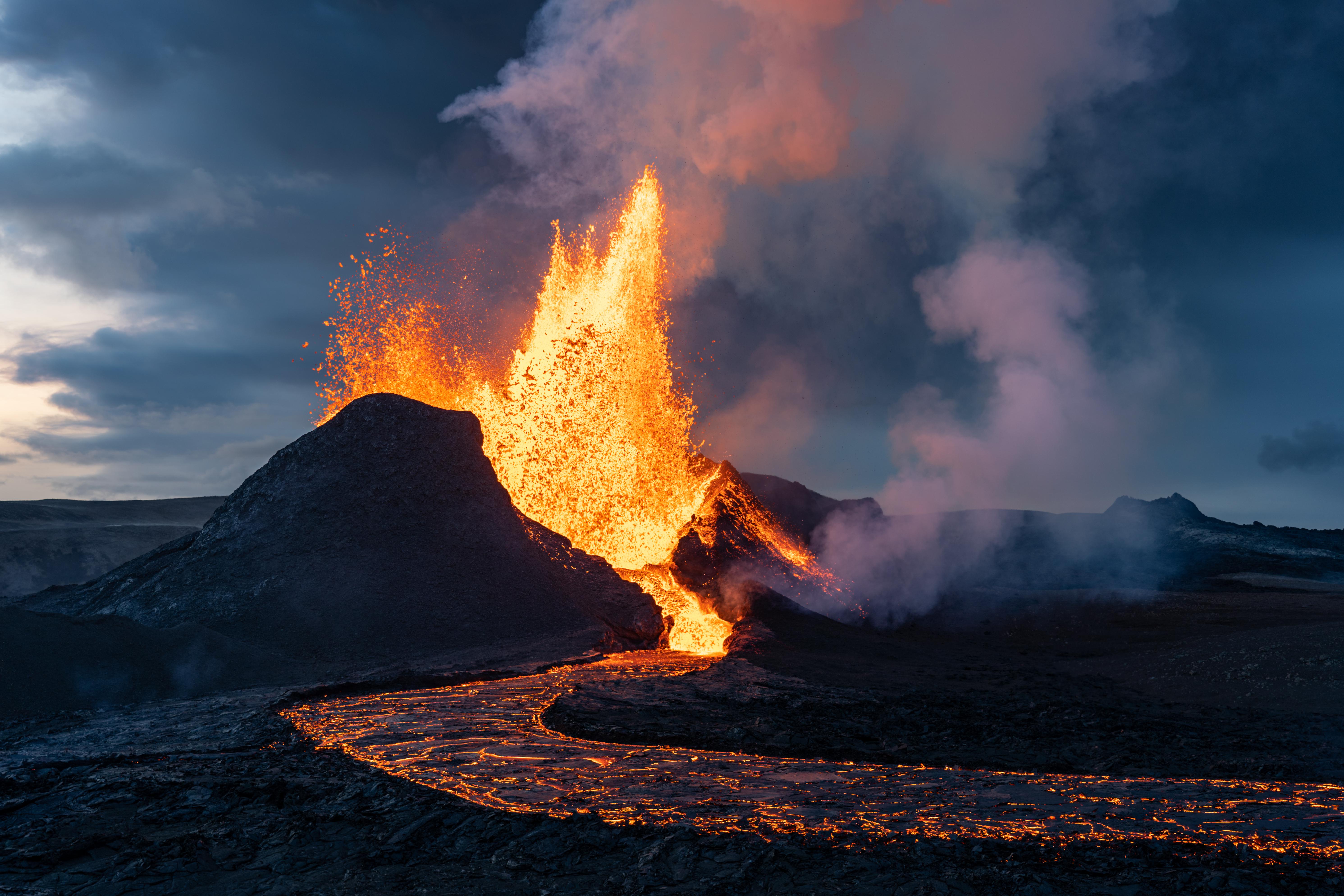 Fagradalsfjall Eruption, Iceland. [5964x3976][OC] r/EarthPorn