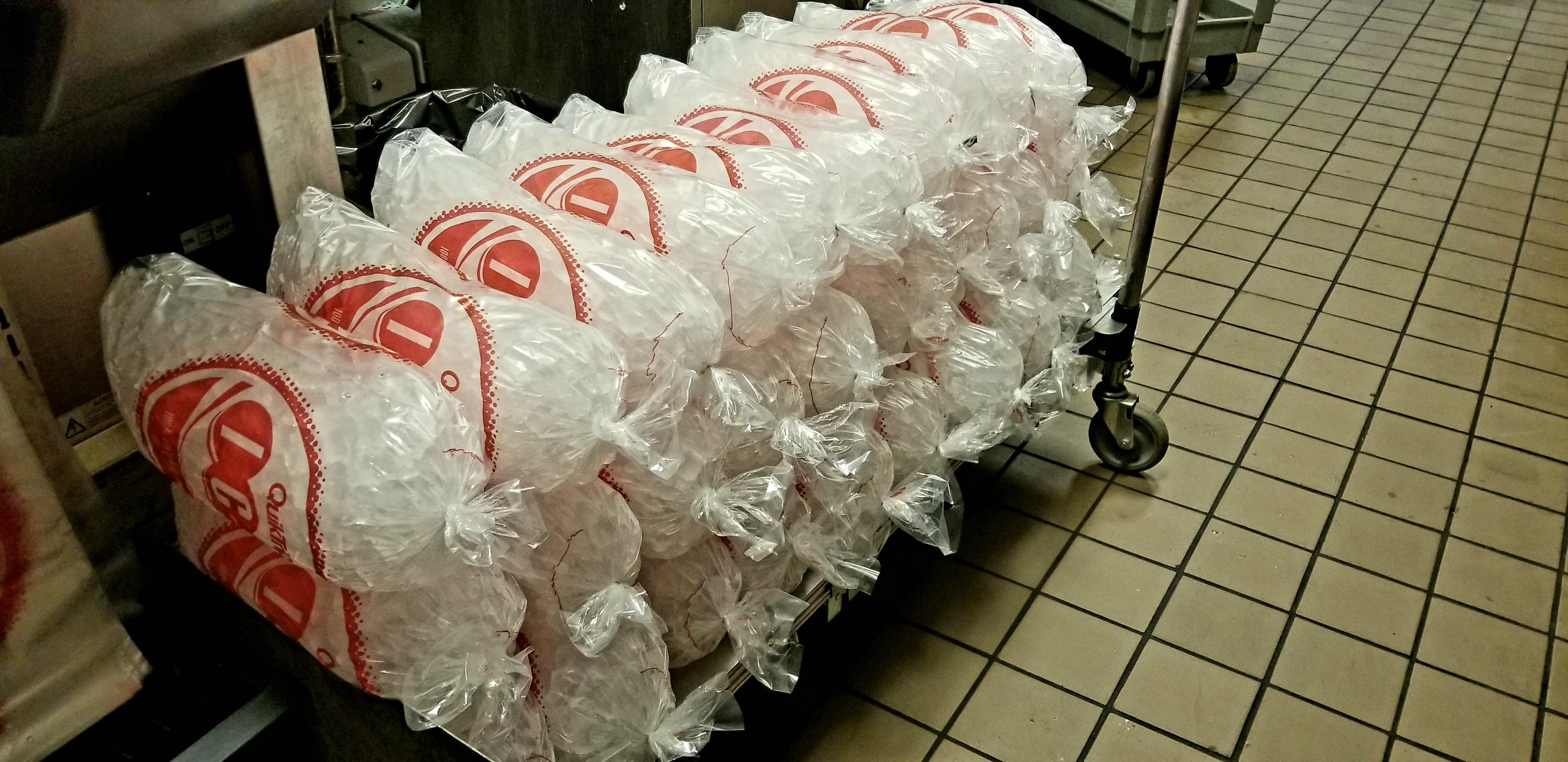 I hear you guys like to talk about stacking ice bags, so here is my