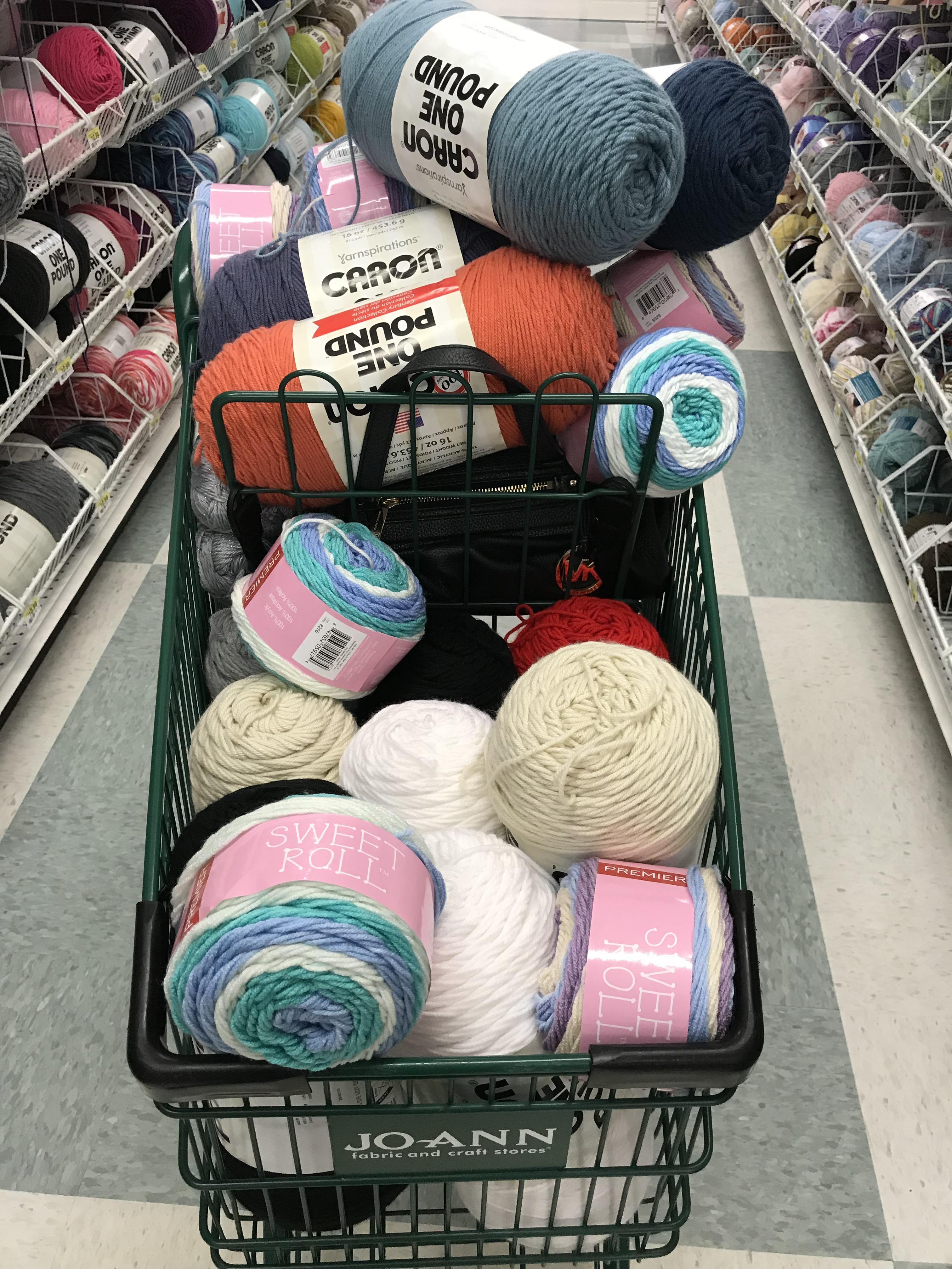 Joann’s having a big yarn sale...my husband is going to kill me lol r
