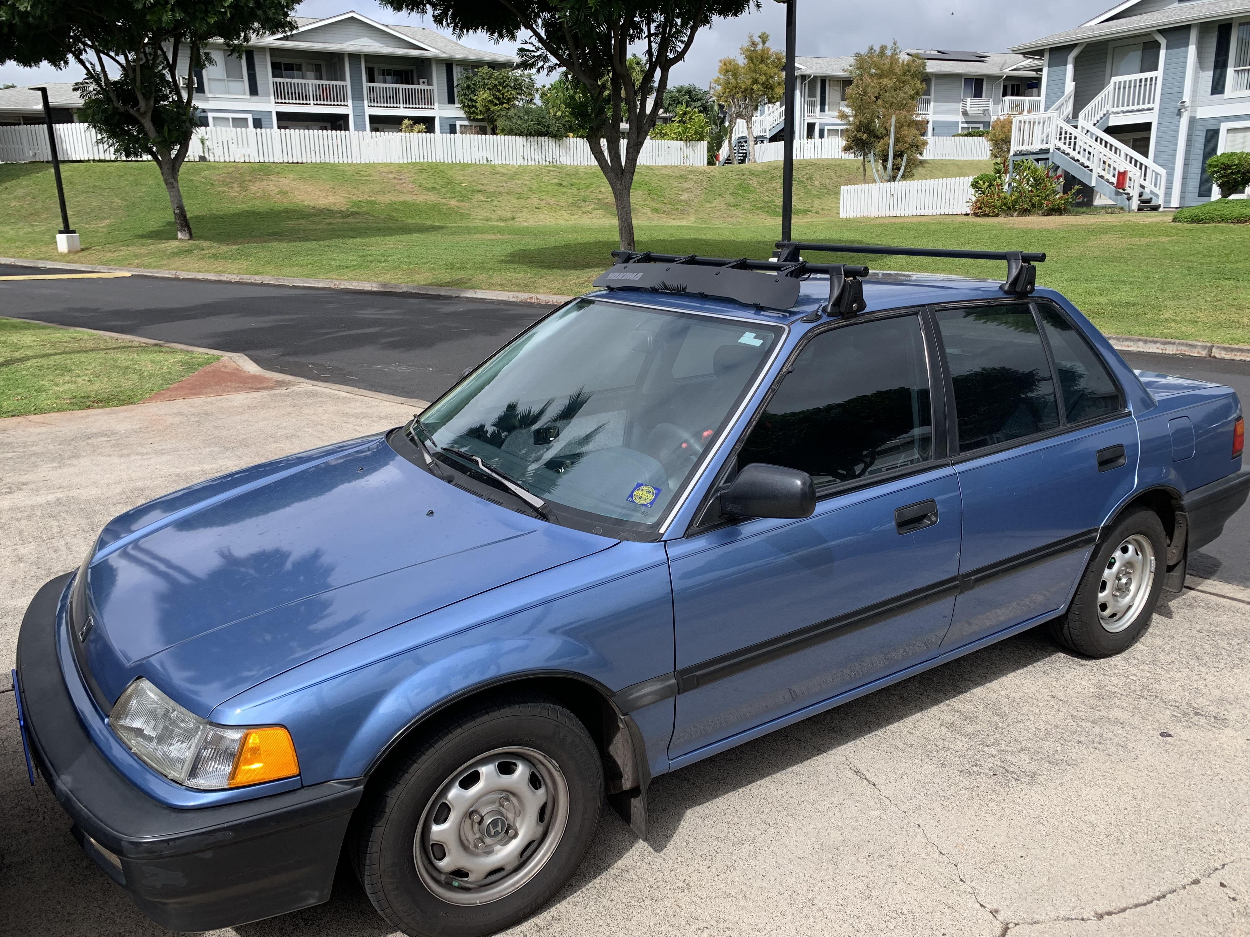 Here’s my “new” 1991 DX. Stock except for the tint and racks. Still