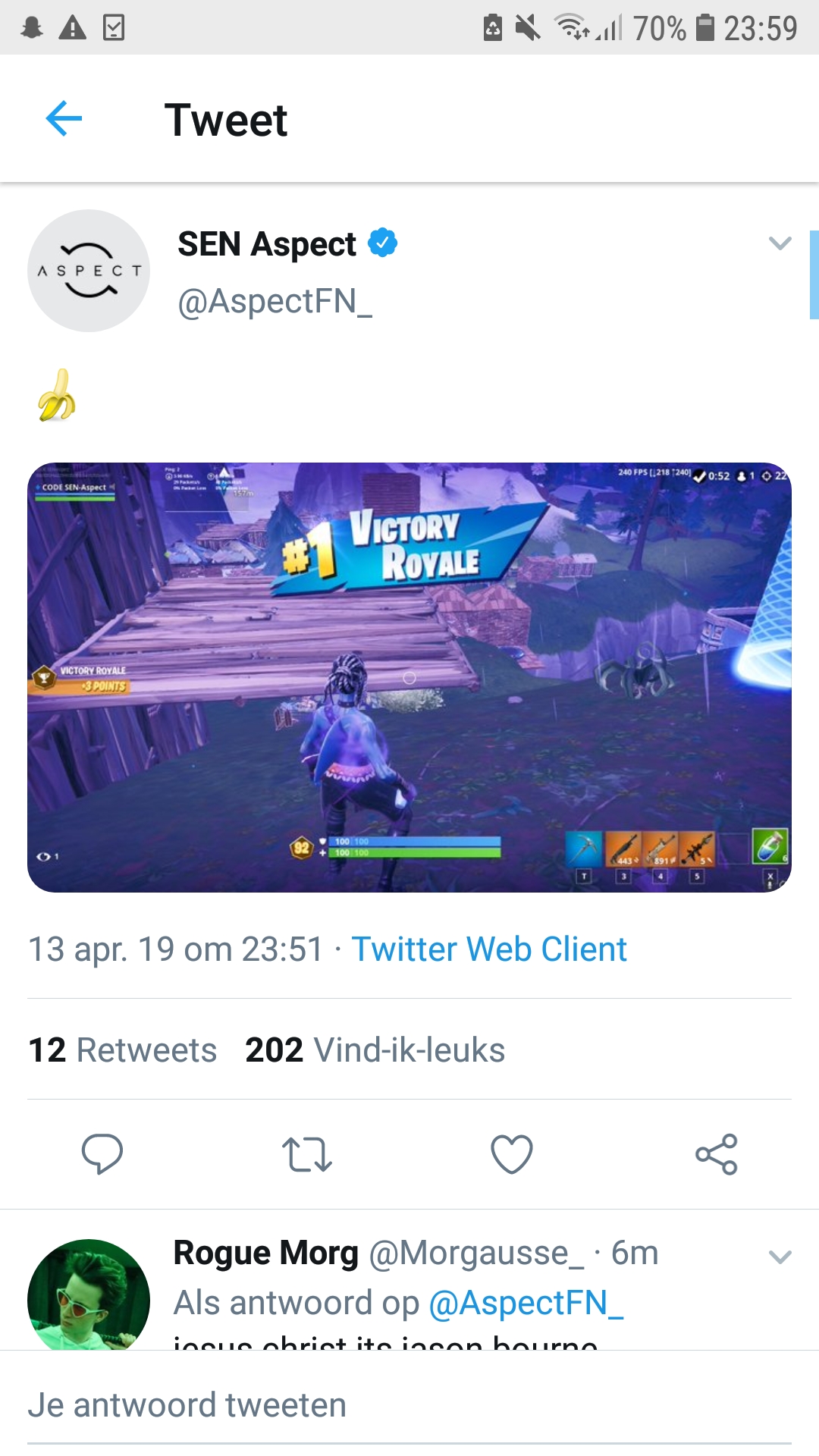 Aspect has 4 games played in the semis, of which he has won 3. He is at