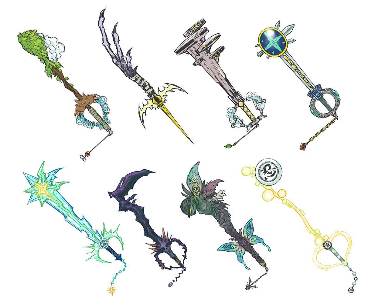 HxH Keyblades (Art by noot maniac) r/HunterXHunter