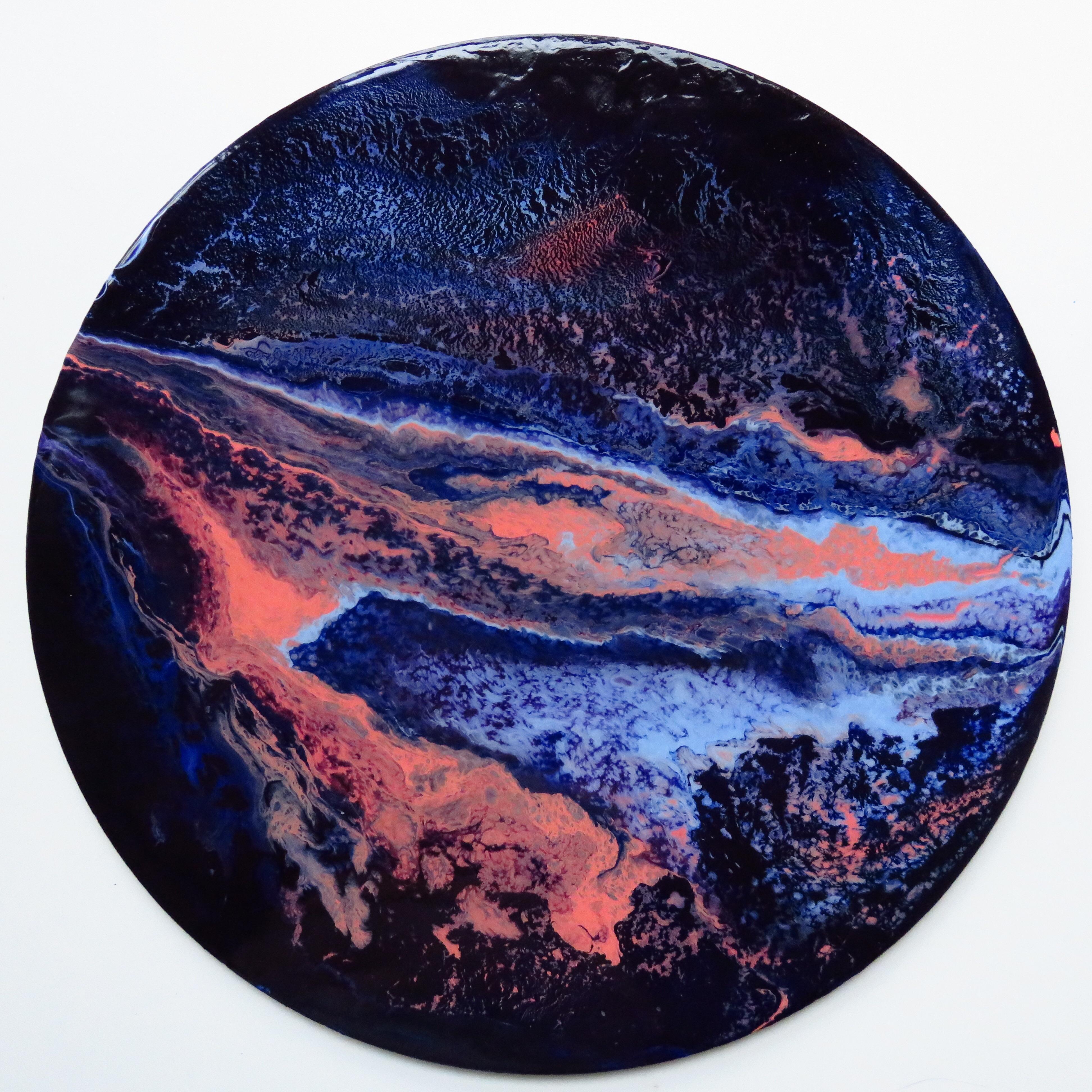 [FOR HIRE] Abstract Artist Specializing in SpaceInspired Round Paintings, Links in Description