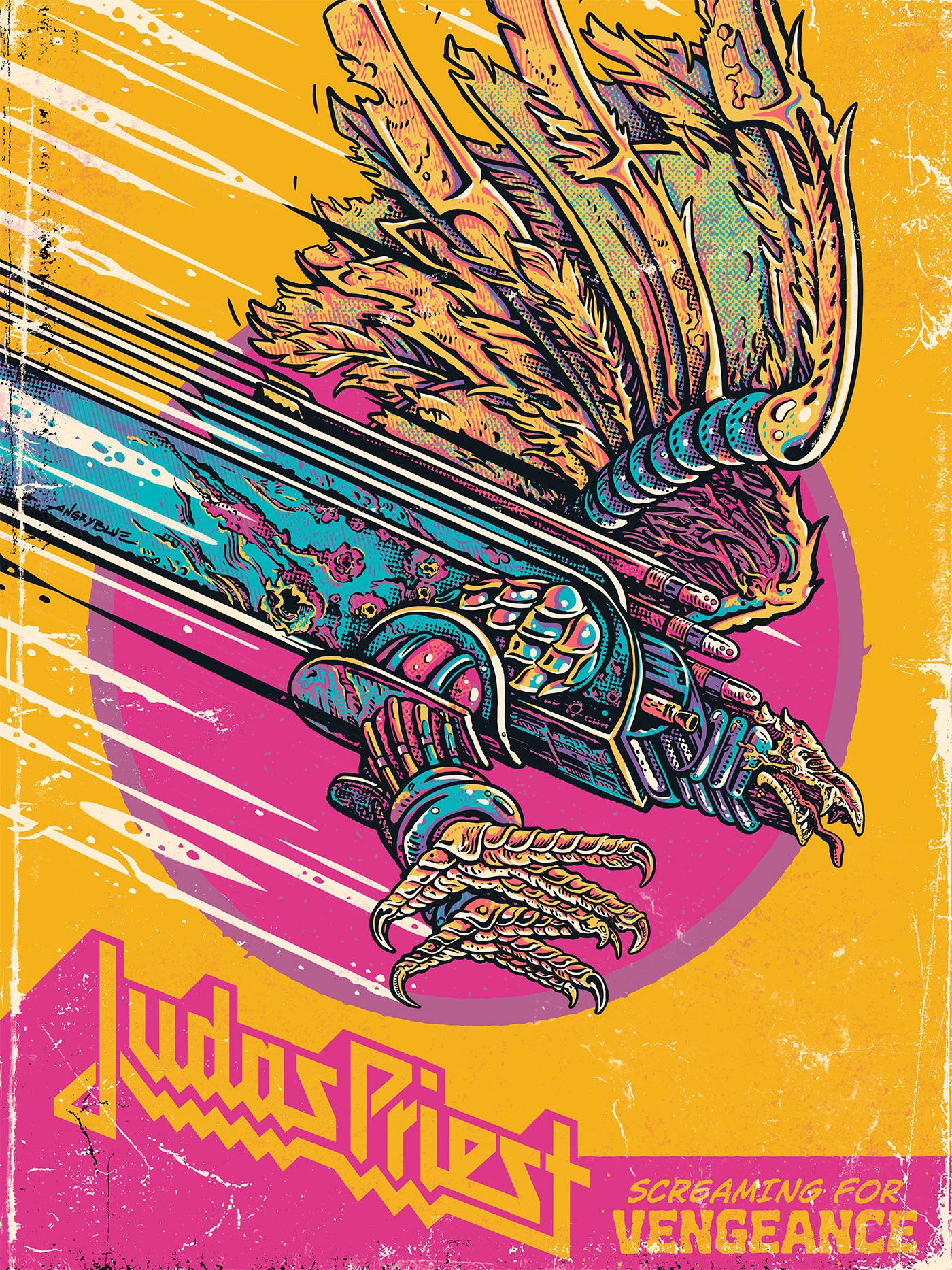 Cover I did for Z2’s Screaming for Vengeance comic! r/judaspriest