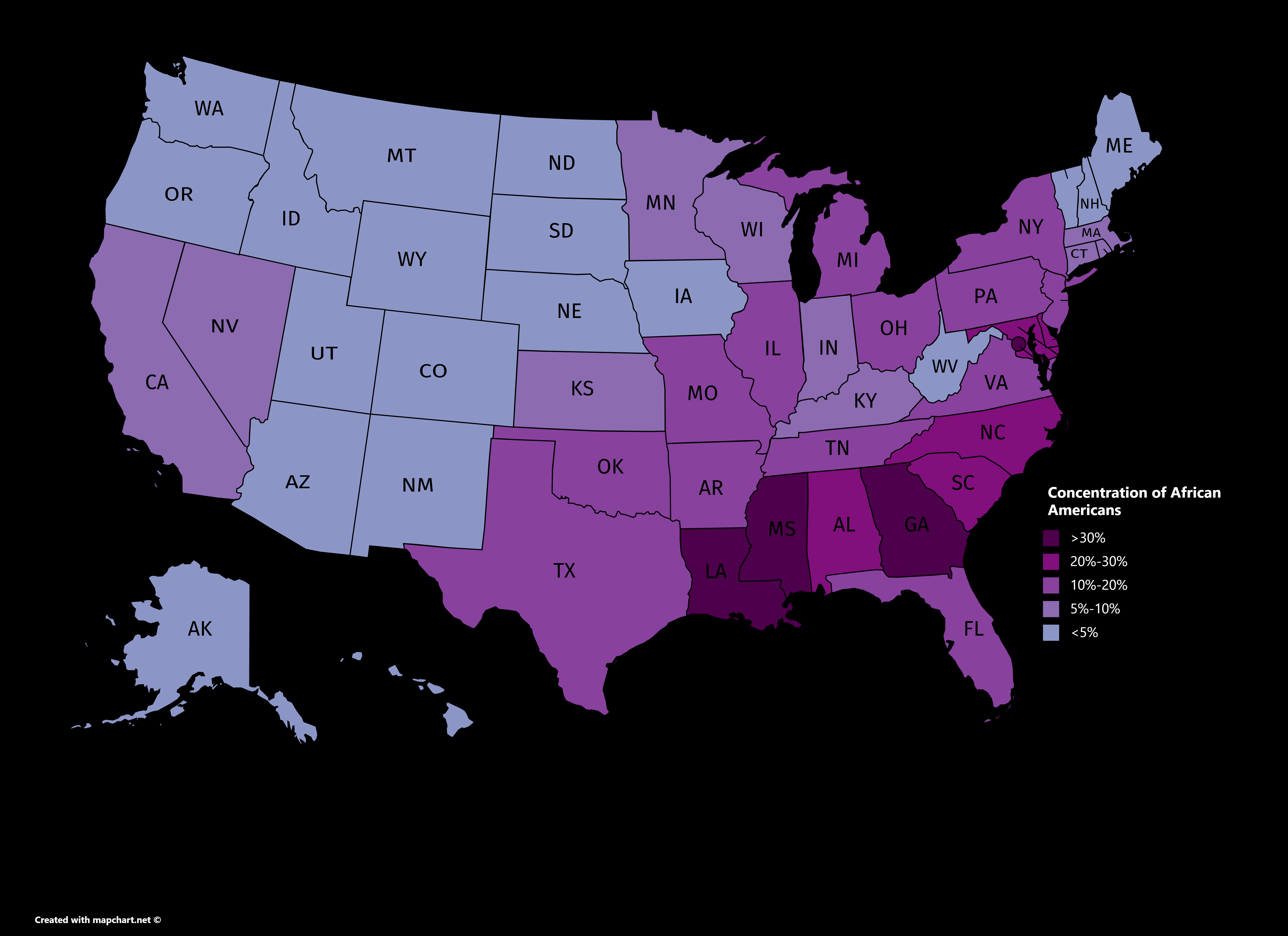 Blacks in State Legislatures: A State-by-State Map