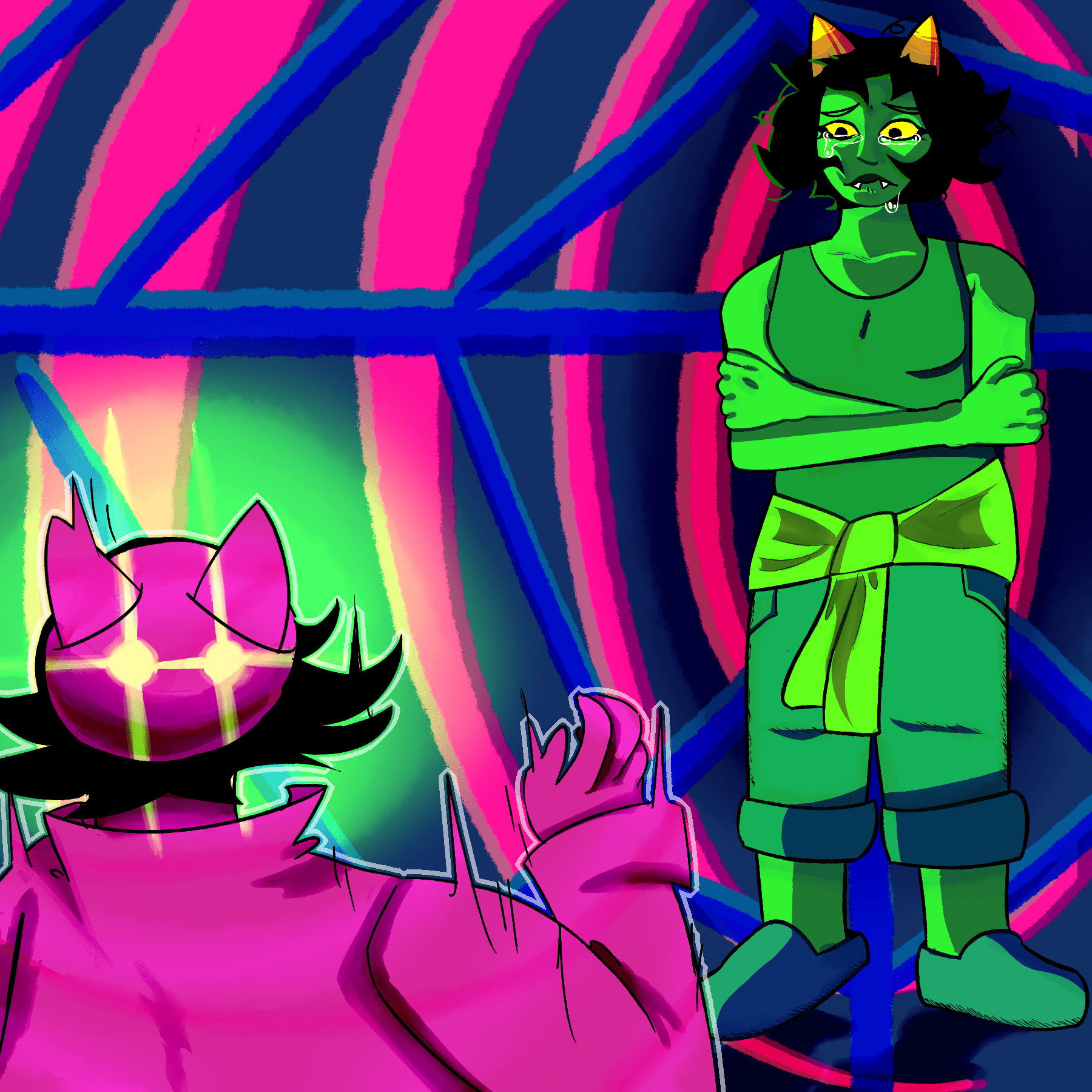 Nepeta self introspection time flushed homestuck