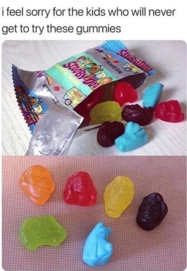 Scooby Doo gummies... everybody knows blue was the best! r/nostalgia