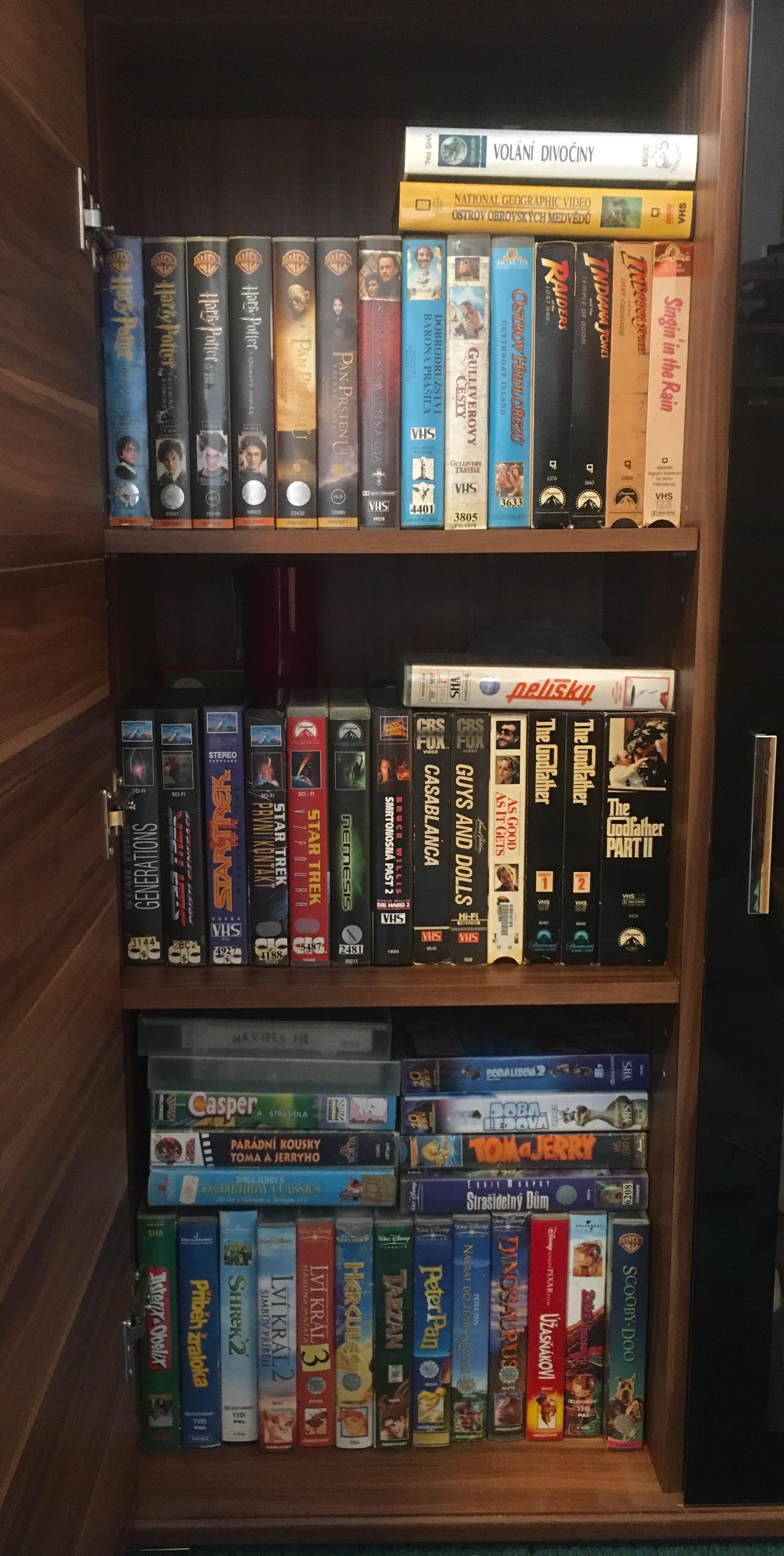 My collection, most of it is in Czech, but I found some English tapes at library's "for free