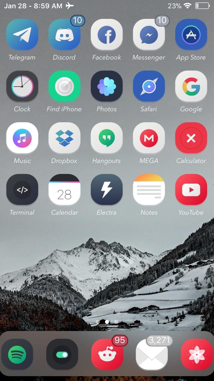 [News] With AppList and Springtomize 4 you can change icon text, colour