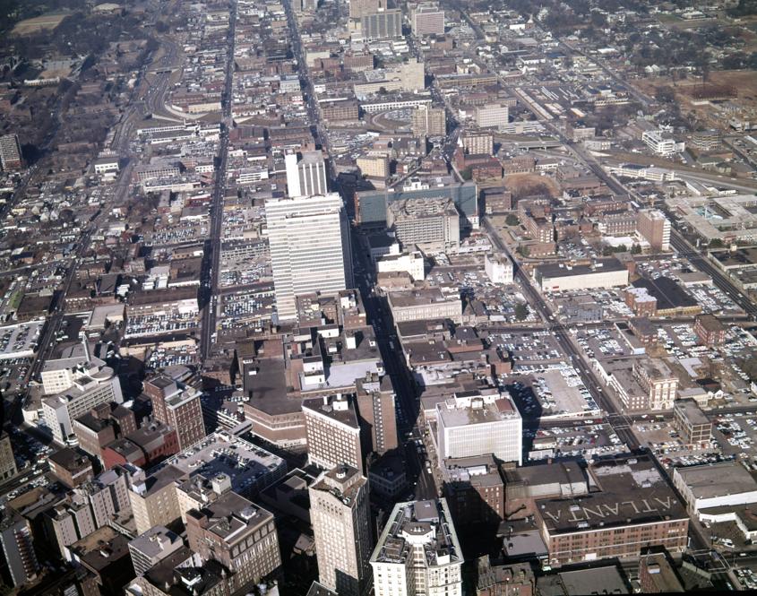 Atlanta from above Dec 1965 Atlanta