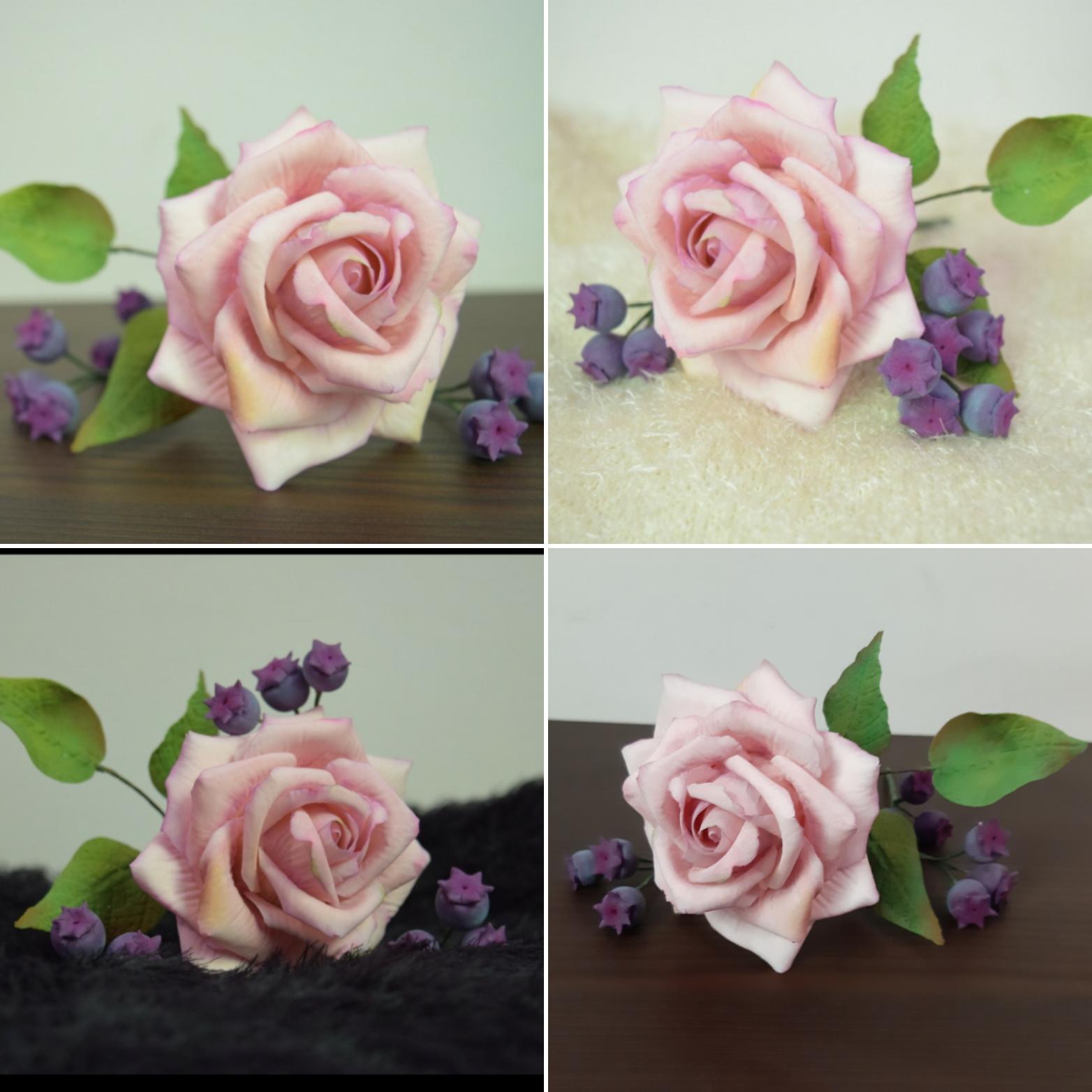 Rose in gum paste. r/Baking
