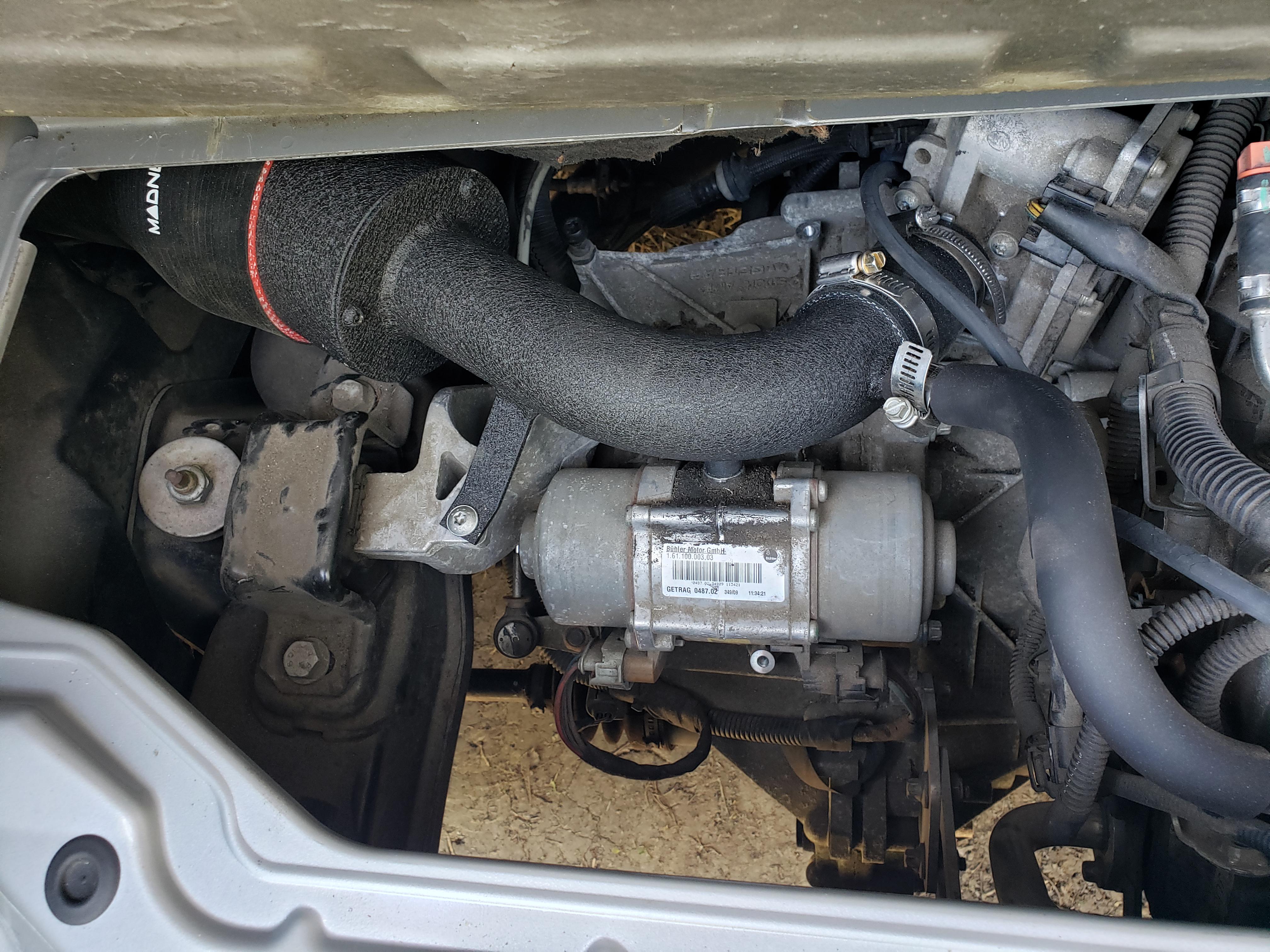 It's amazing how much space the stock airbox uses vs a cold air intake