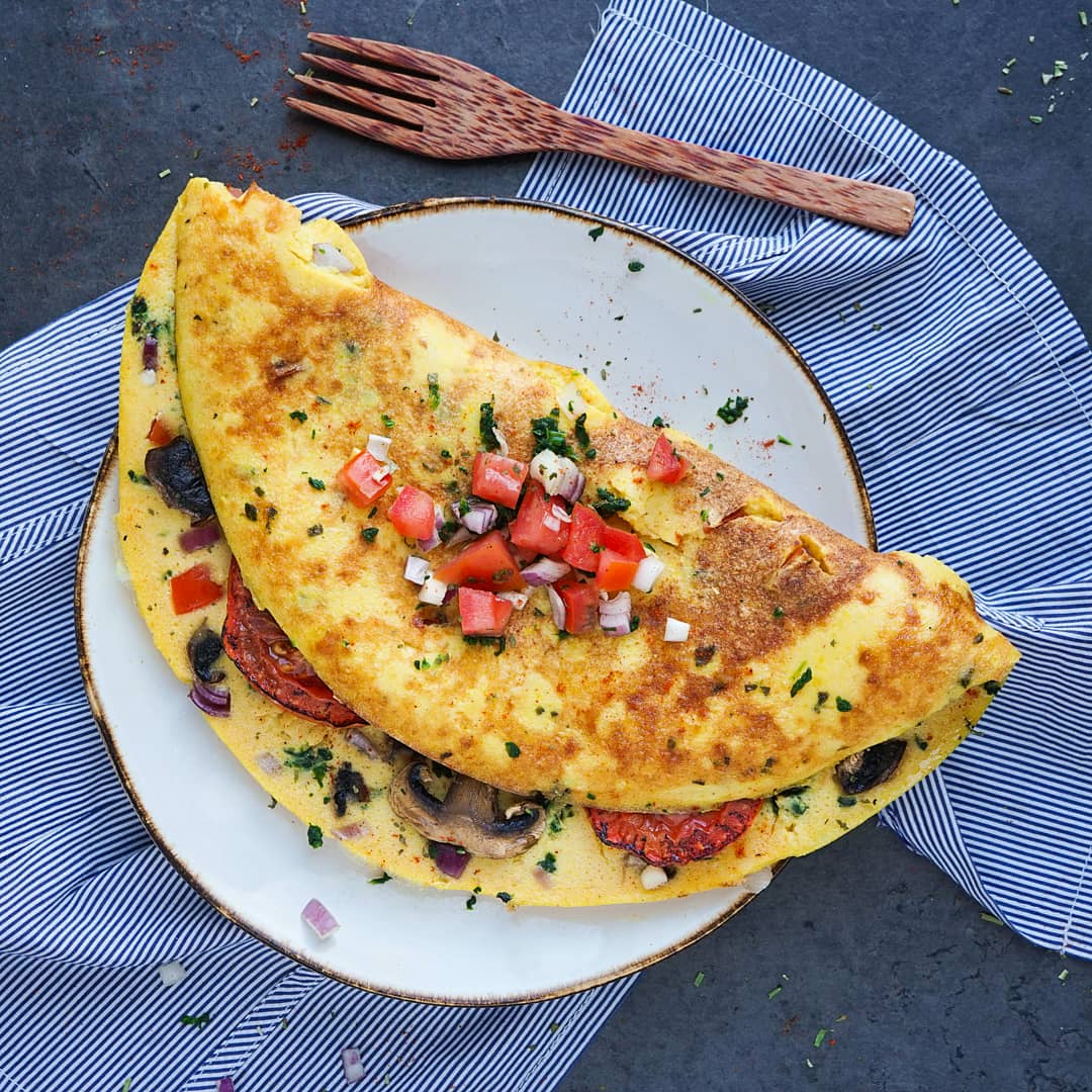Tried making a VEGAN omelette for the first time! r/veganrecipes