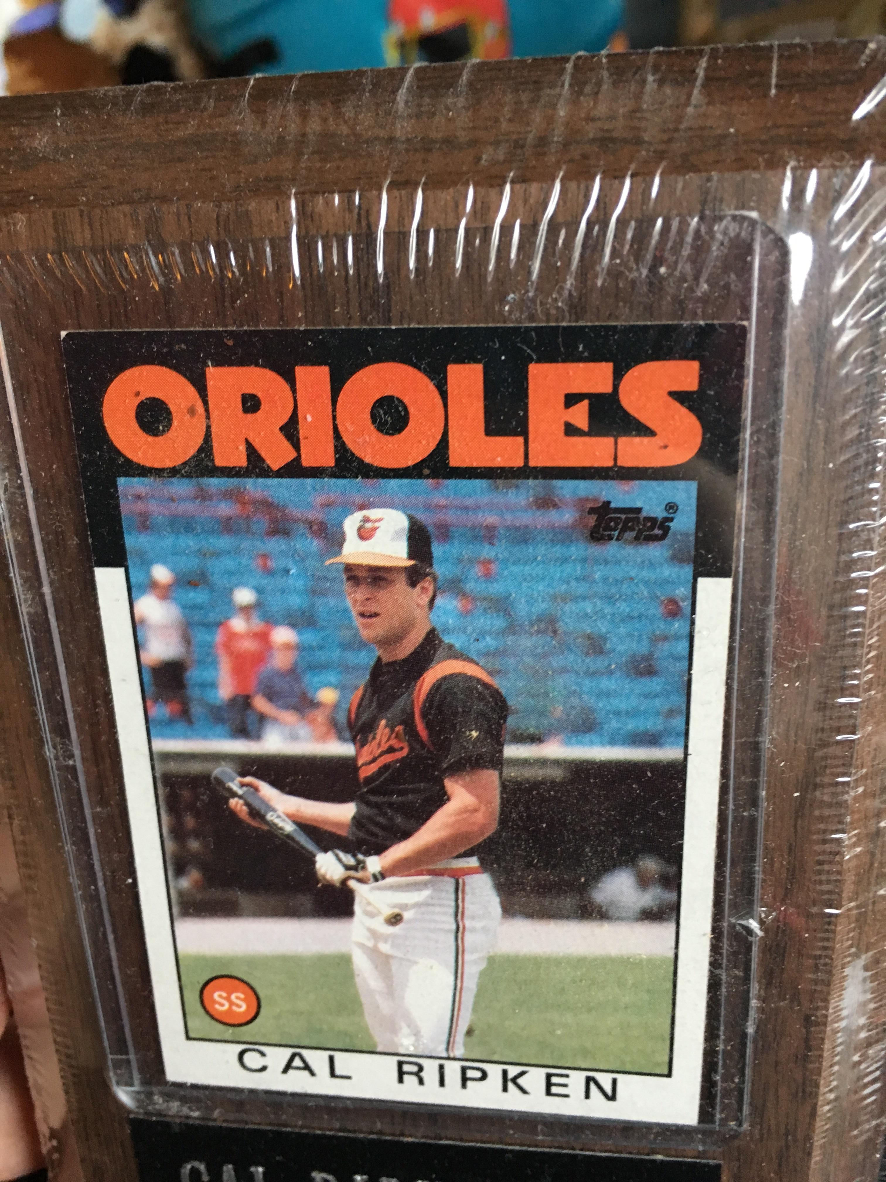 1986 Cal Ripken card I found in a garage sale r/baseballcards