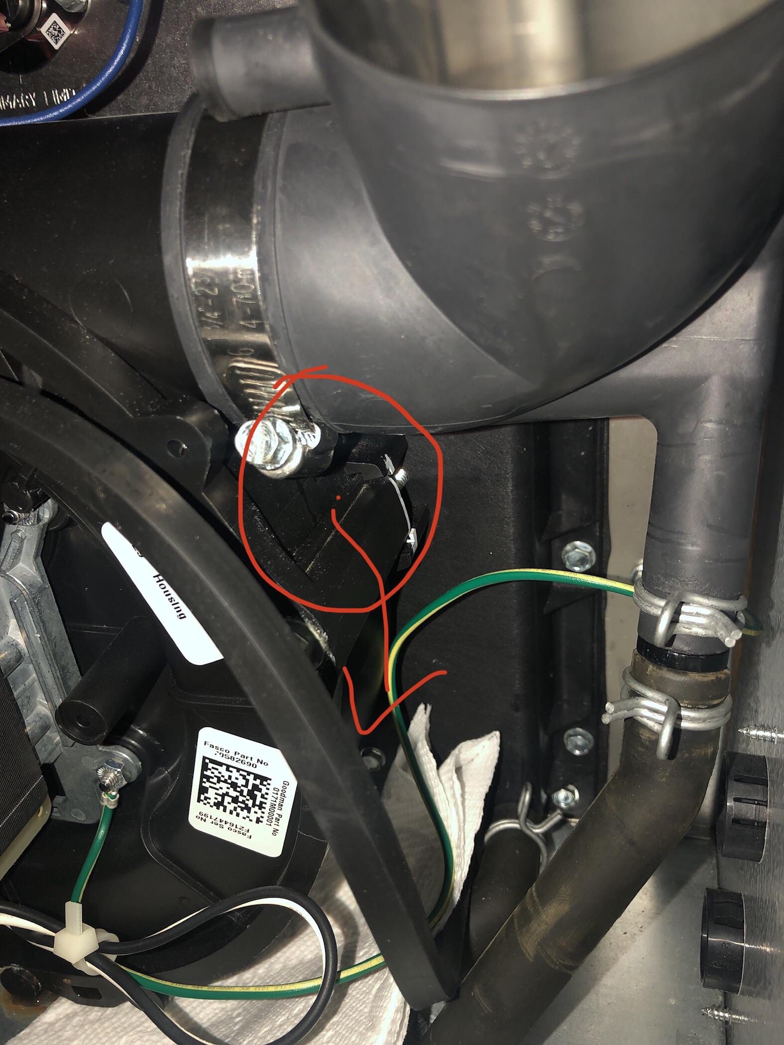 Goodman furnace leaking condensate at inducer motor r/hvacadvice