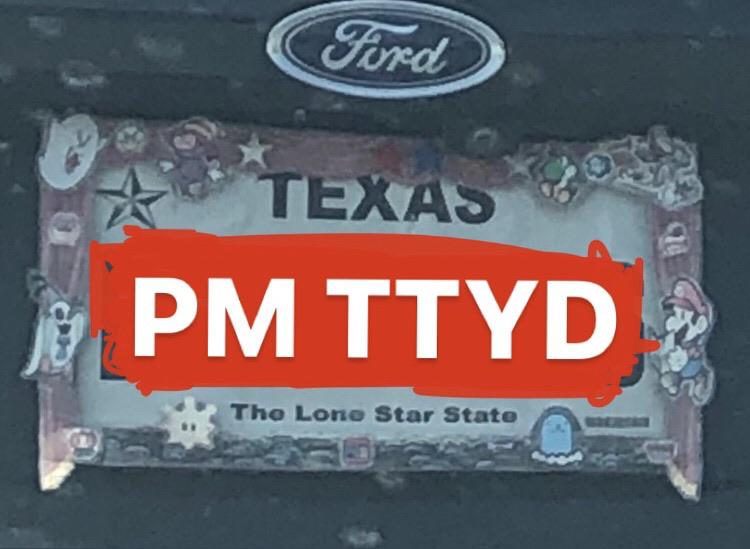 I hope this heavily censored license plate is appreciated here