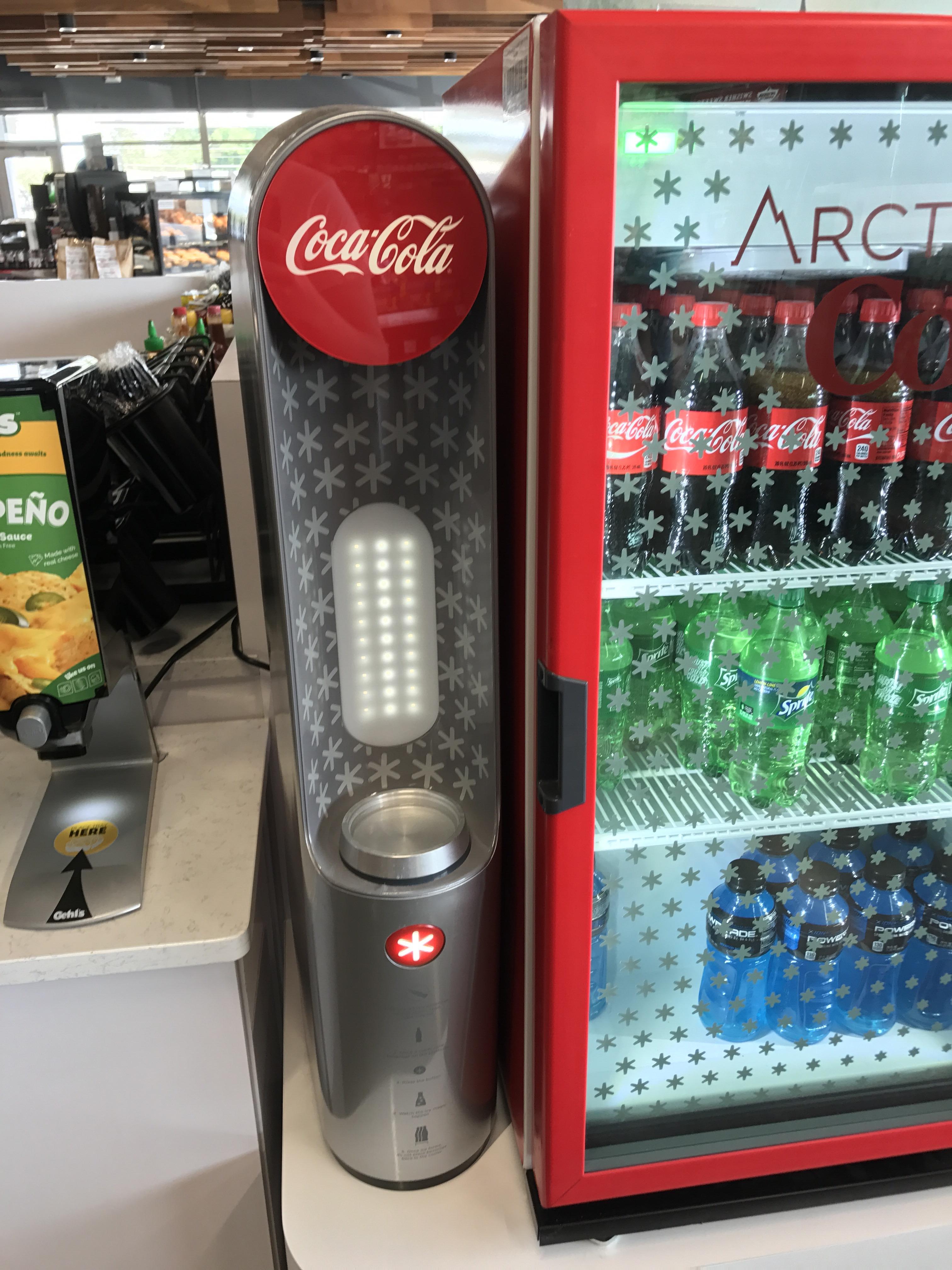There's a machine designed by coke at my local gas station that chills
