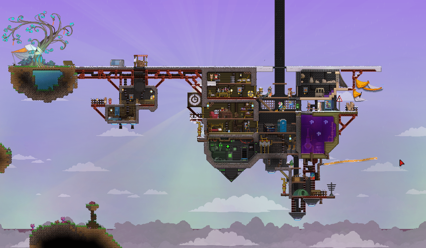 Erchus extraction colony in habitable giant (WIP) r/starbound