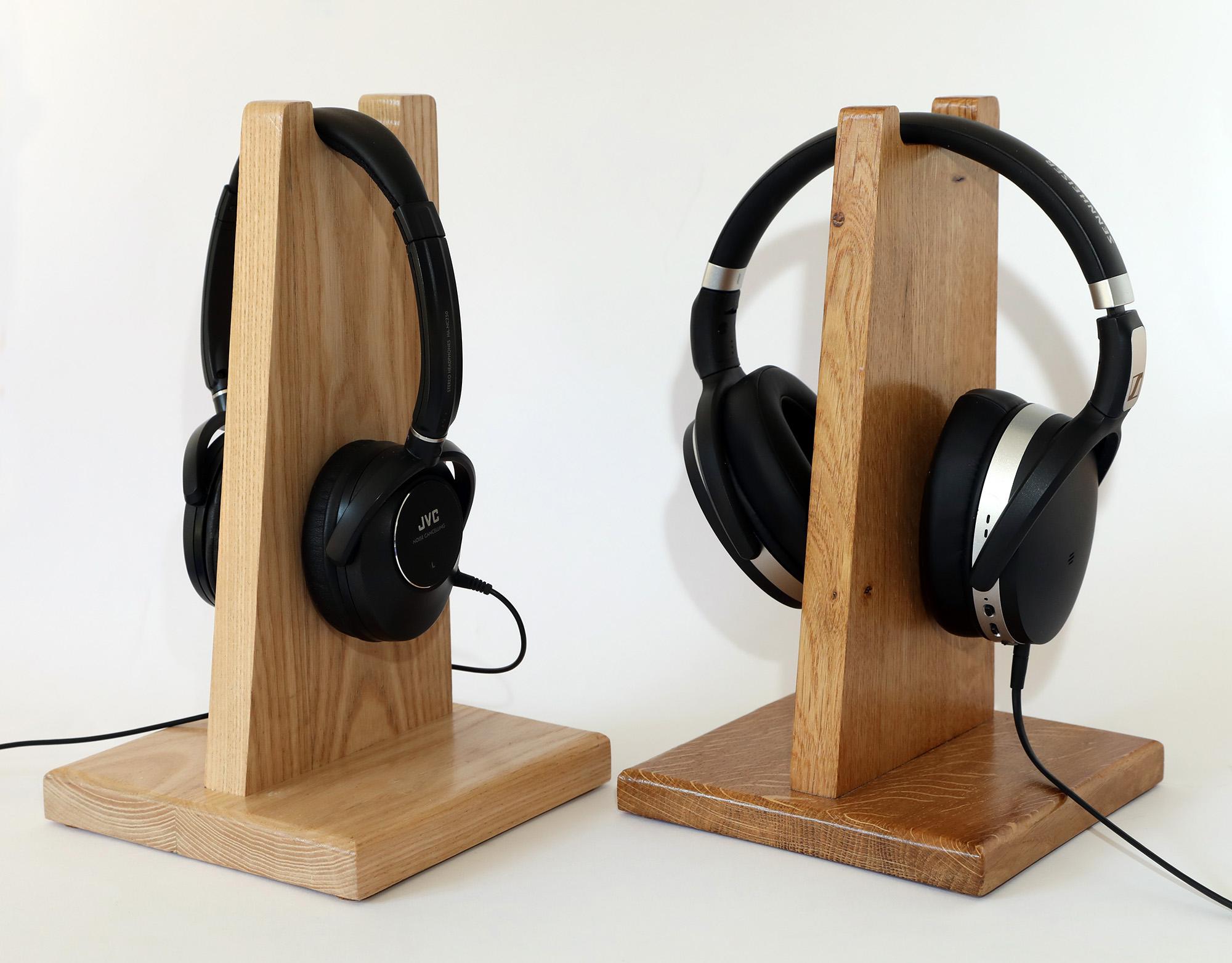 Headphone Stands Ash and Oak r/woodworking