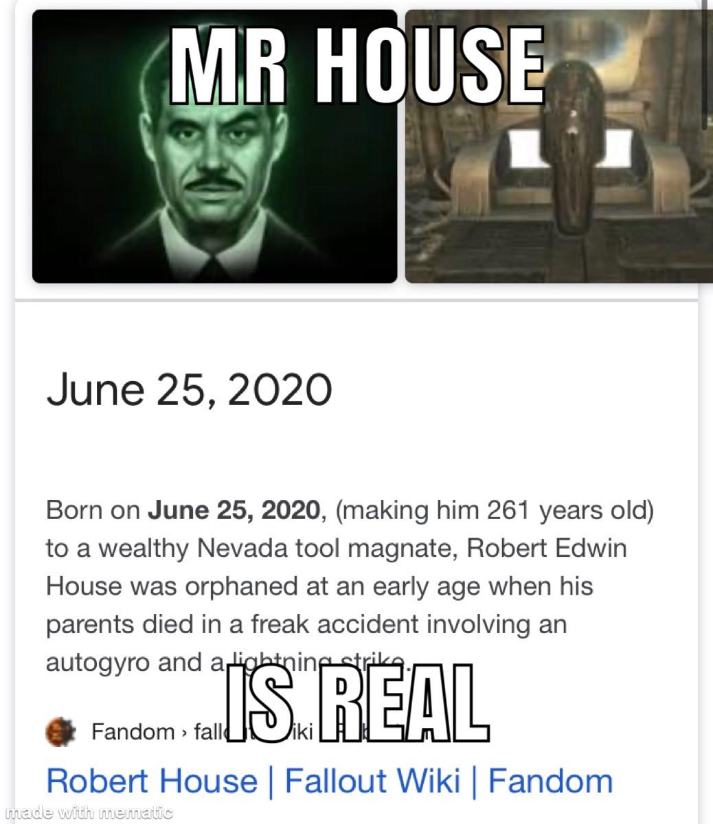 220 best Mr. House images on Pholder New Vegas Memes, Fnv and