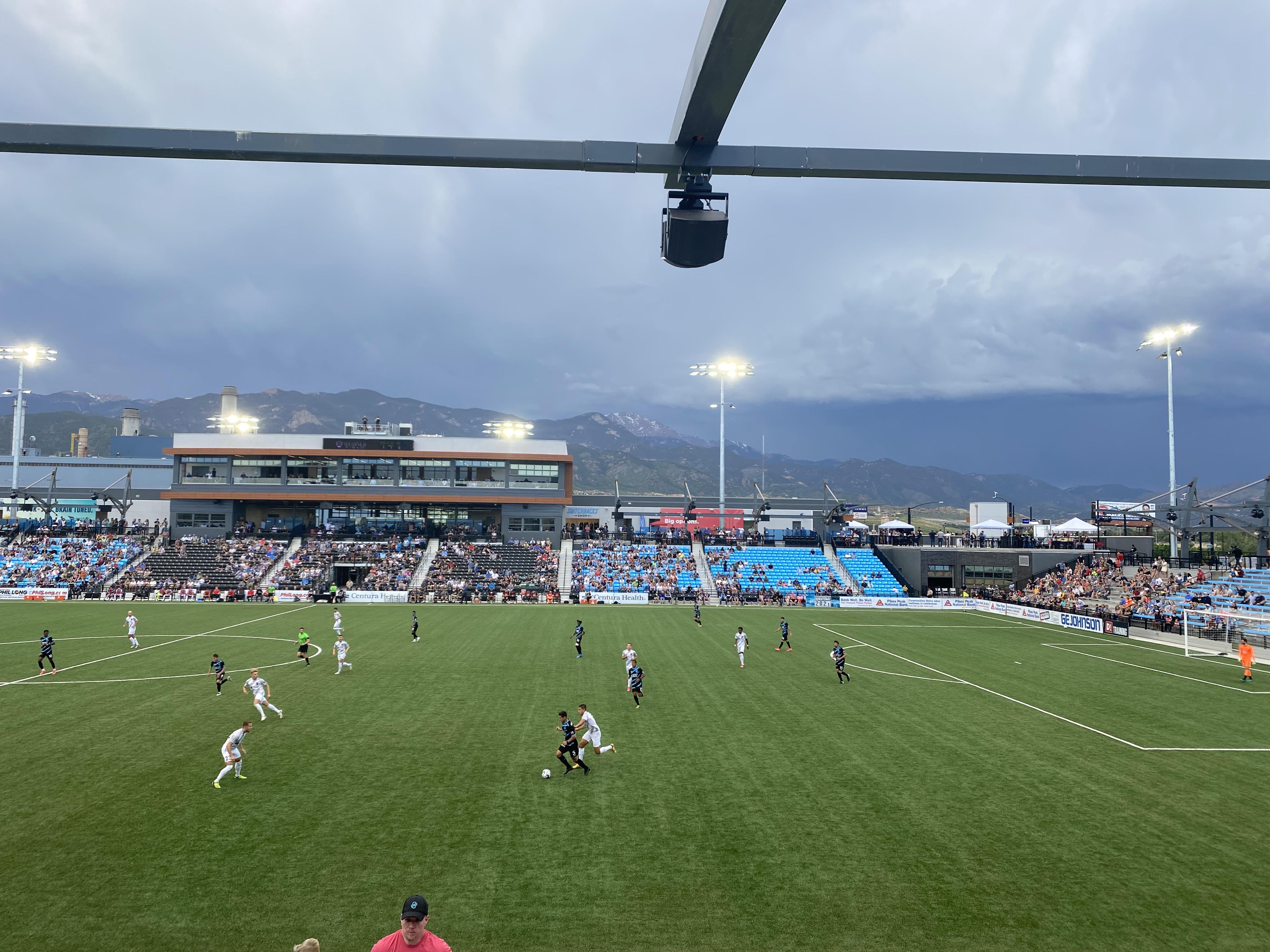 Beautiful night at the new Soccer Stadium Downtown. r/ColoradoSprings