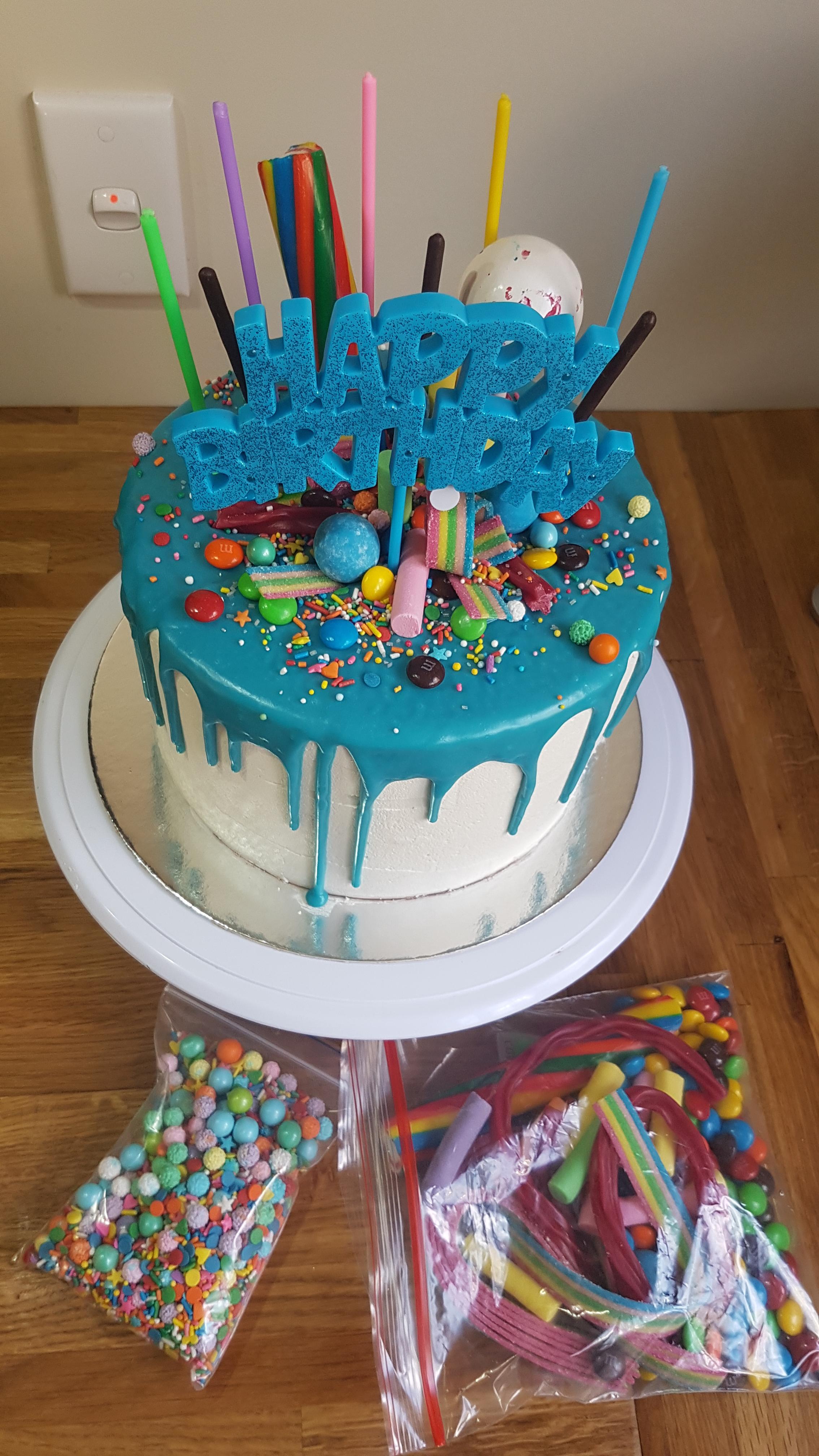 [Homemade] Crazy Candy Cake r/food