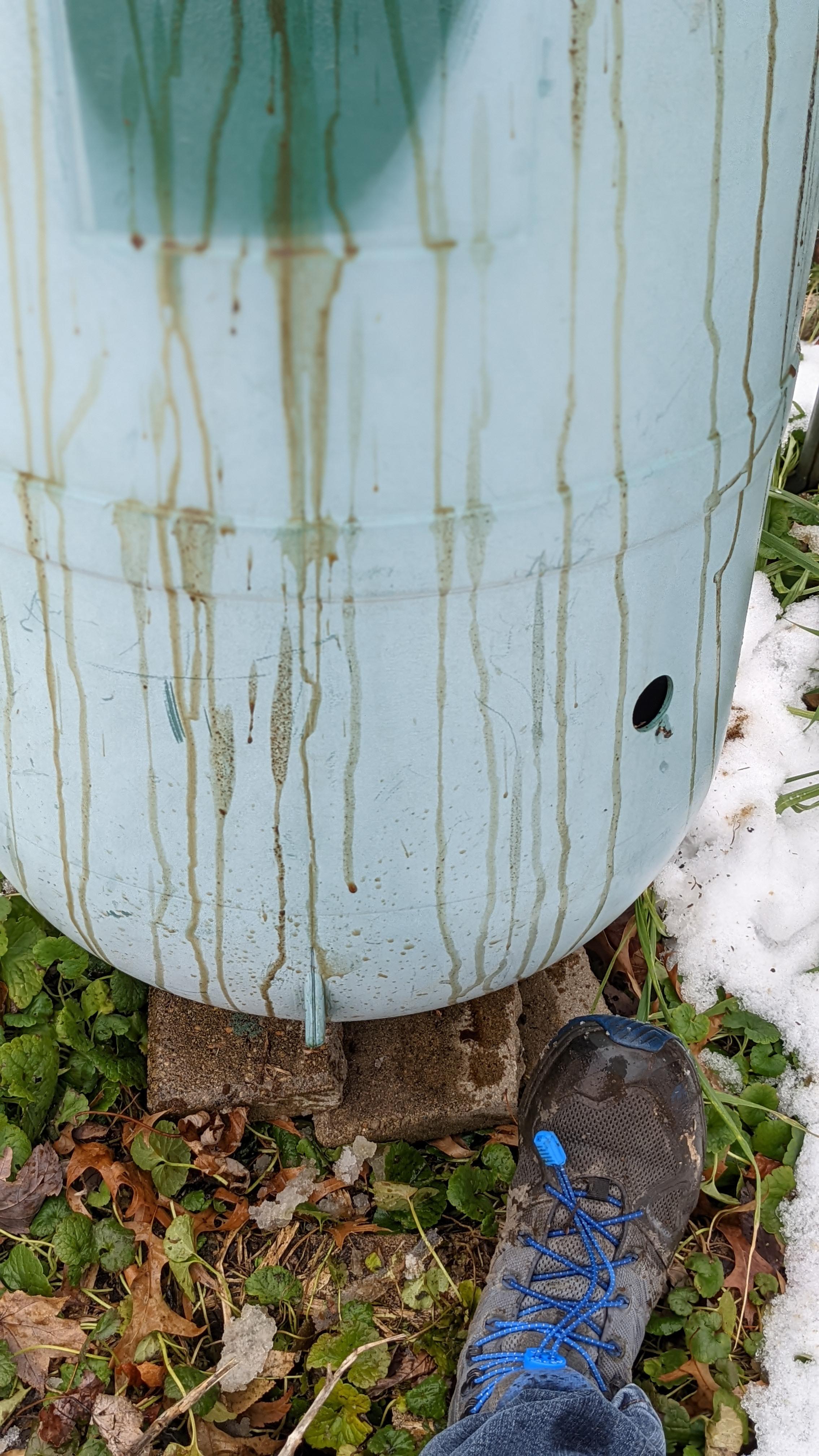 Compost juice all over my clean clothes when the composter flipped r