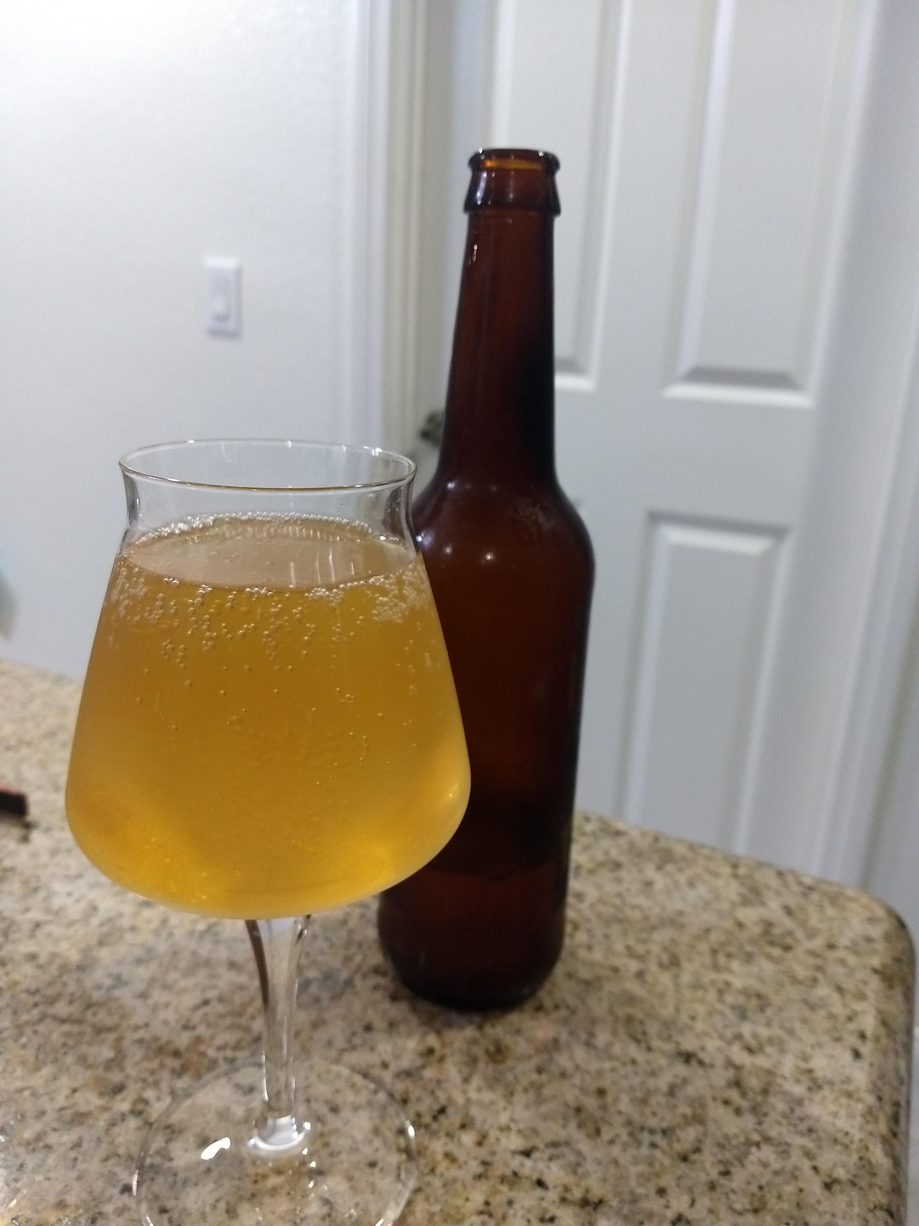 A vanilla cider that I started last September, bottled in January, and
