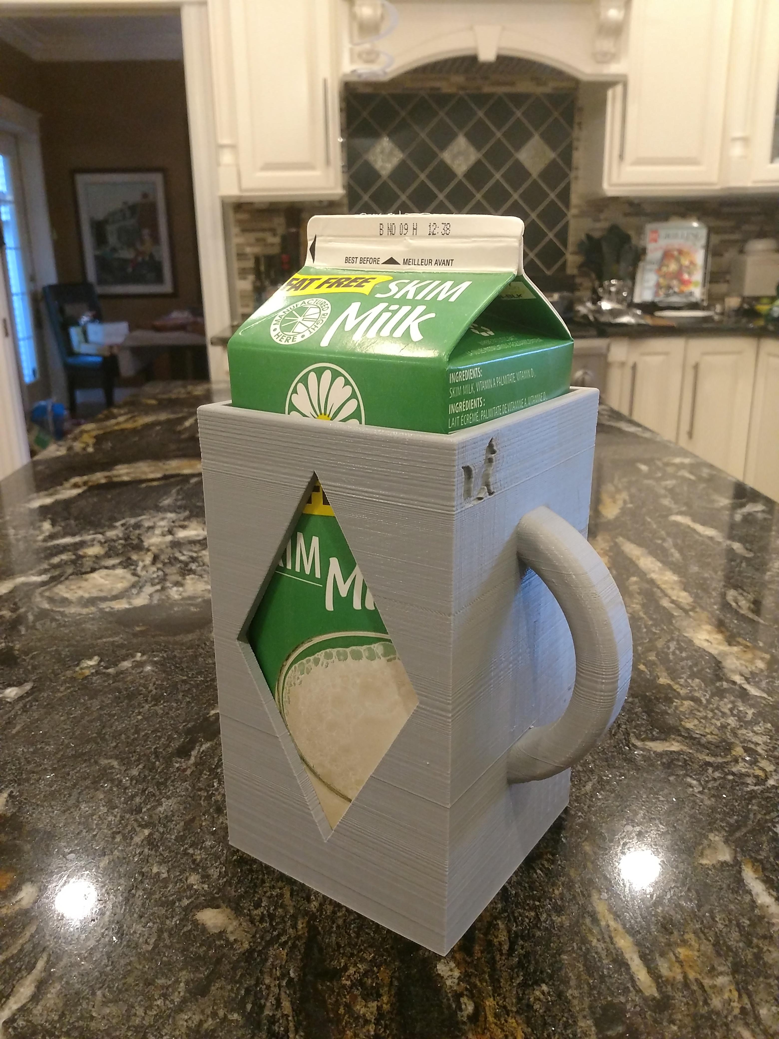 A 2L milk jug holder i designed for my mother as a gift (she loved it