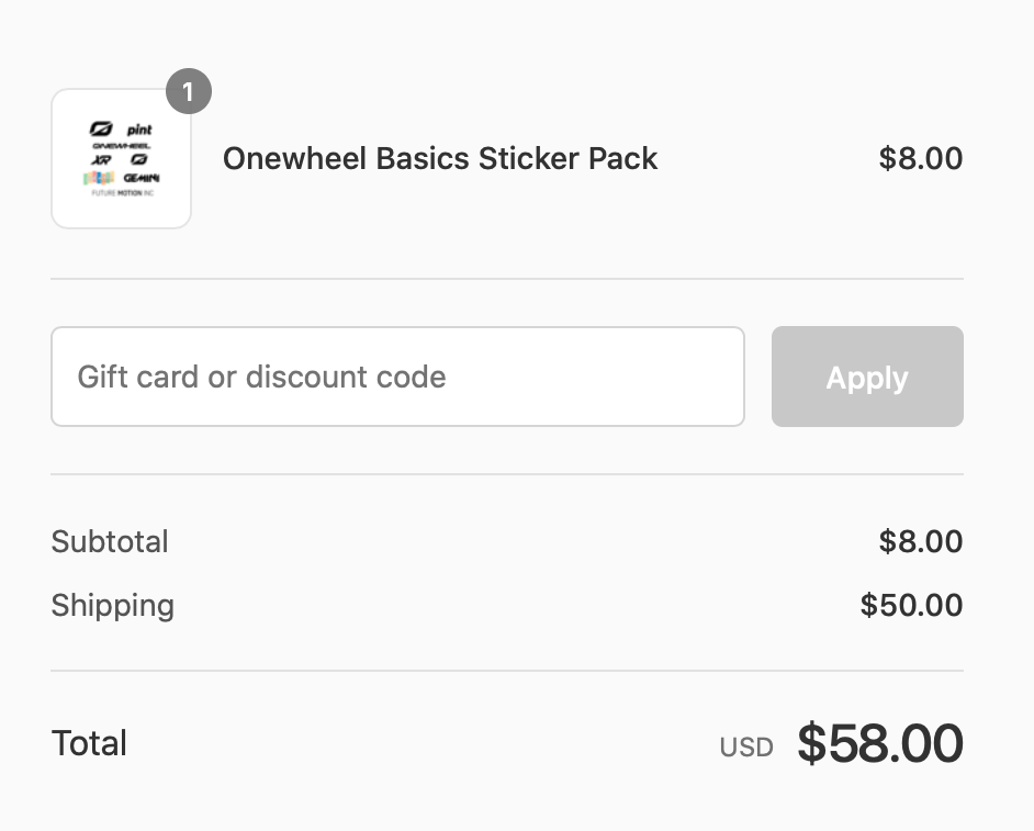 Anyone got a shipping discount code? I just want some stickers. r