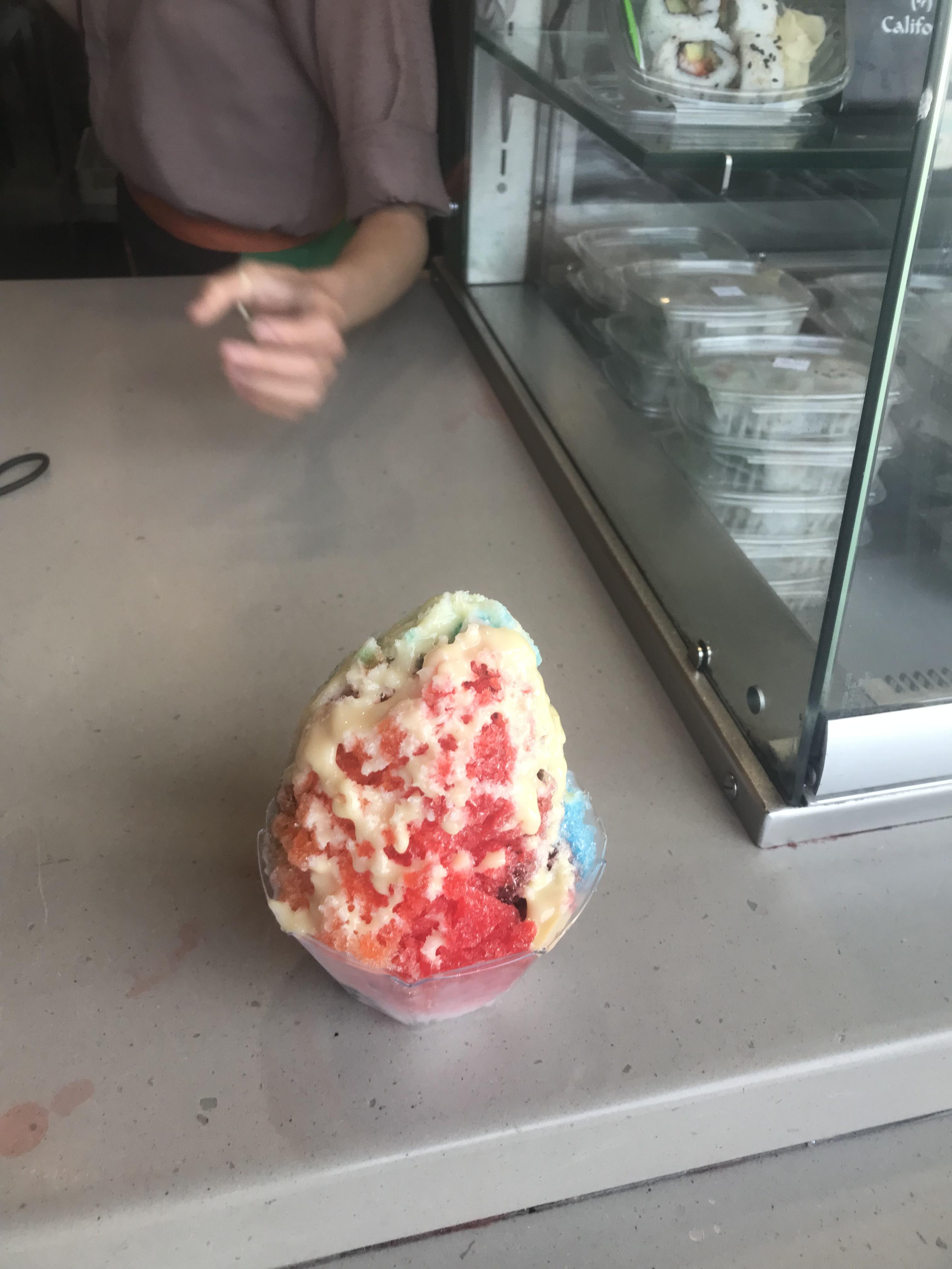 KAKIGORI (Japanese shaved ice) at Epcot . Tried it and it was so