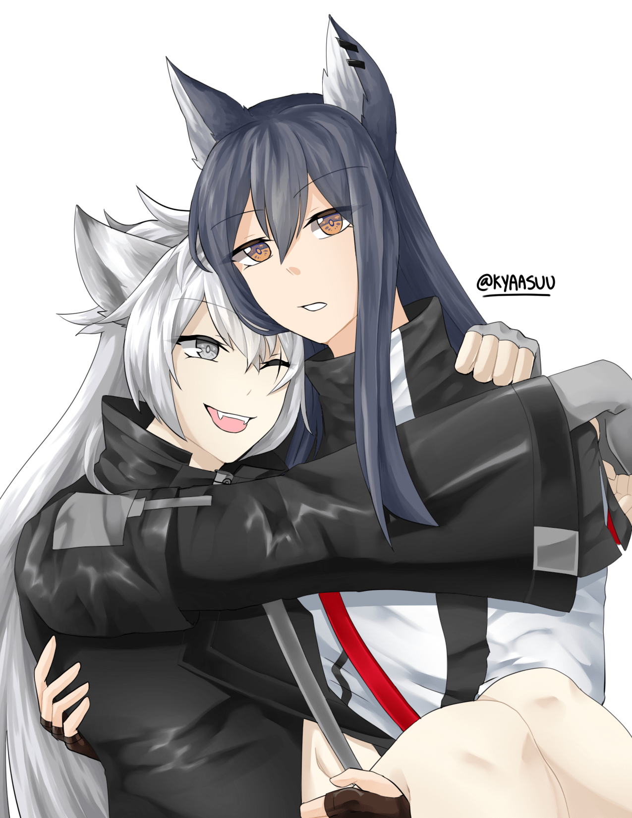 i drew texas and lappland r/arknights