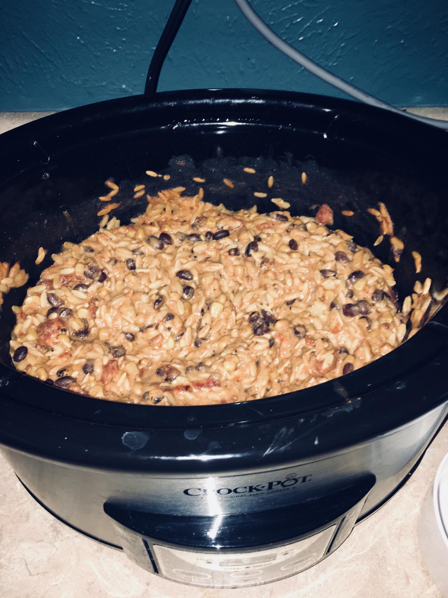 Enchilada Orzo ‘mexican’ comfort food. It’s seriously incredible. r
