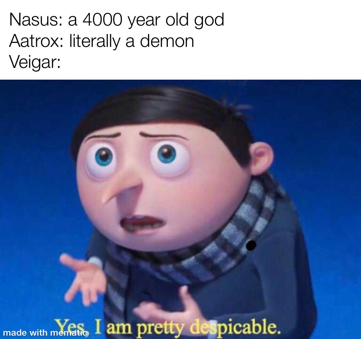 I am evil. STOP LAUGHING LeagueOfMemes