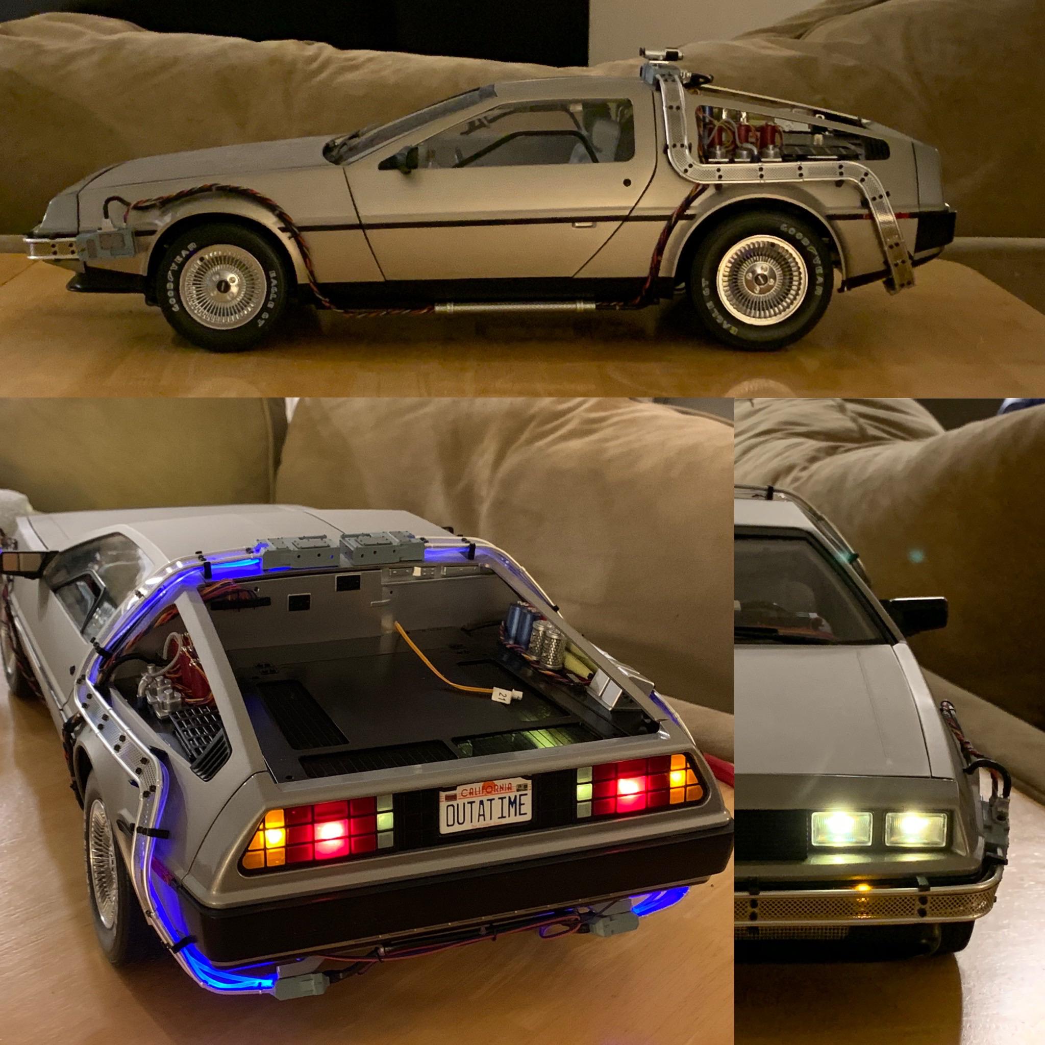 Progress on my Eaglemoss/DeAgostini 18 scale DeLorean time machine