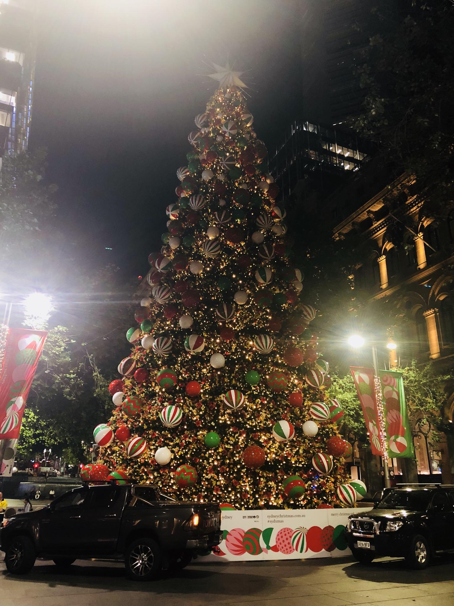 Christmas tree in Martin Place r/sydney