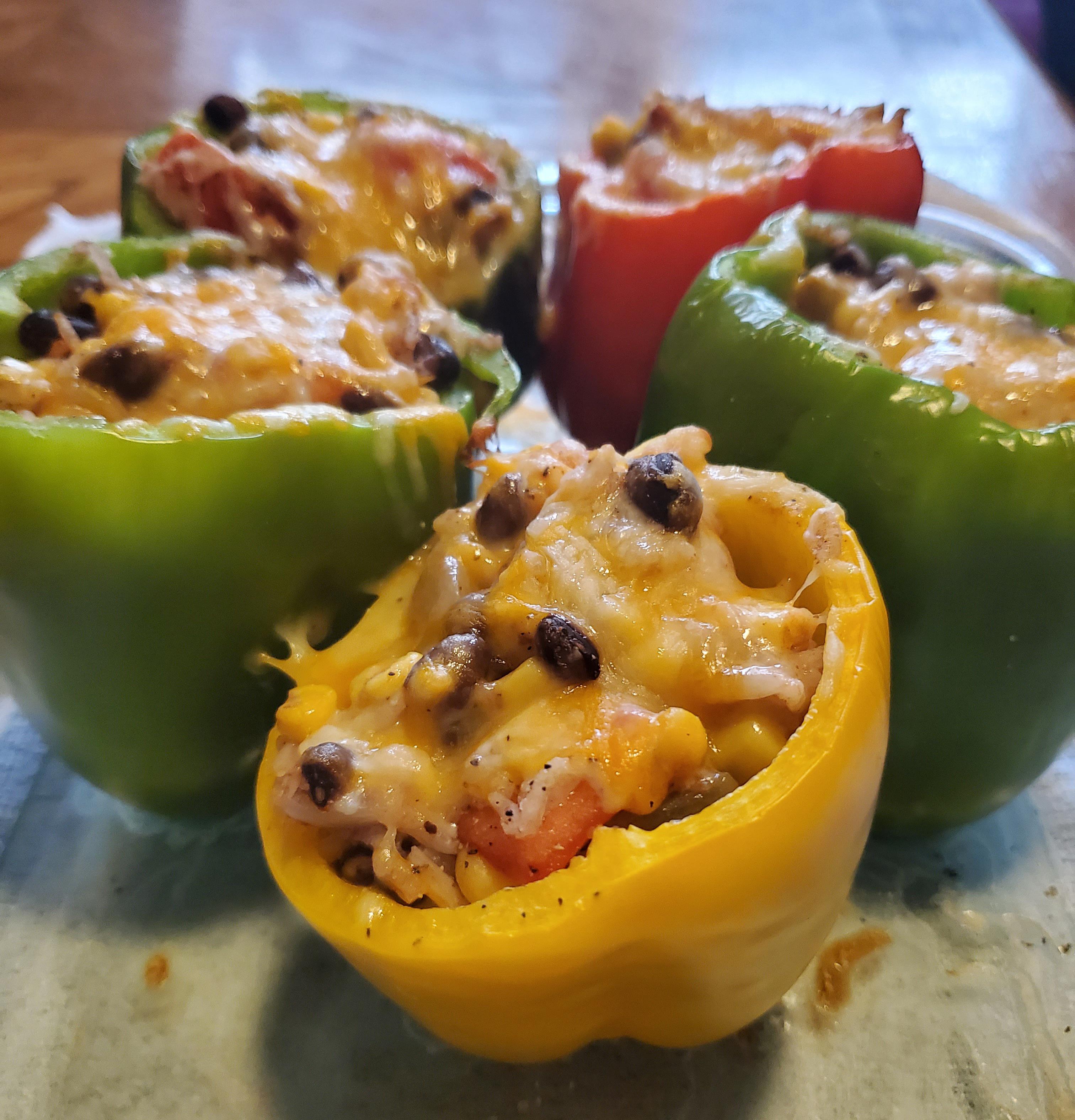 Vegetarian Stuffed Peppers r/vegetarian