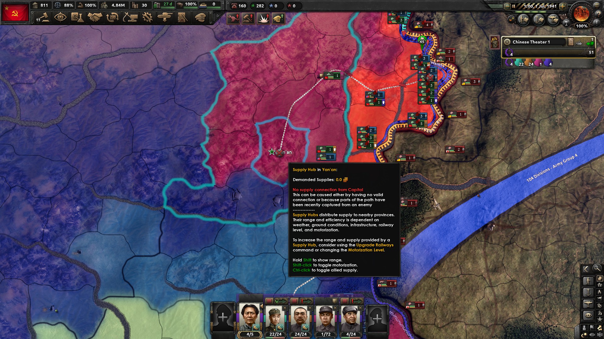 Supply hub (in my capital) not connected to my capital r/hoi4